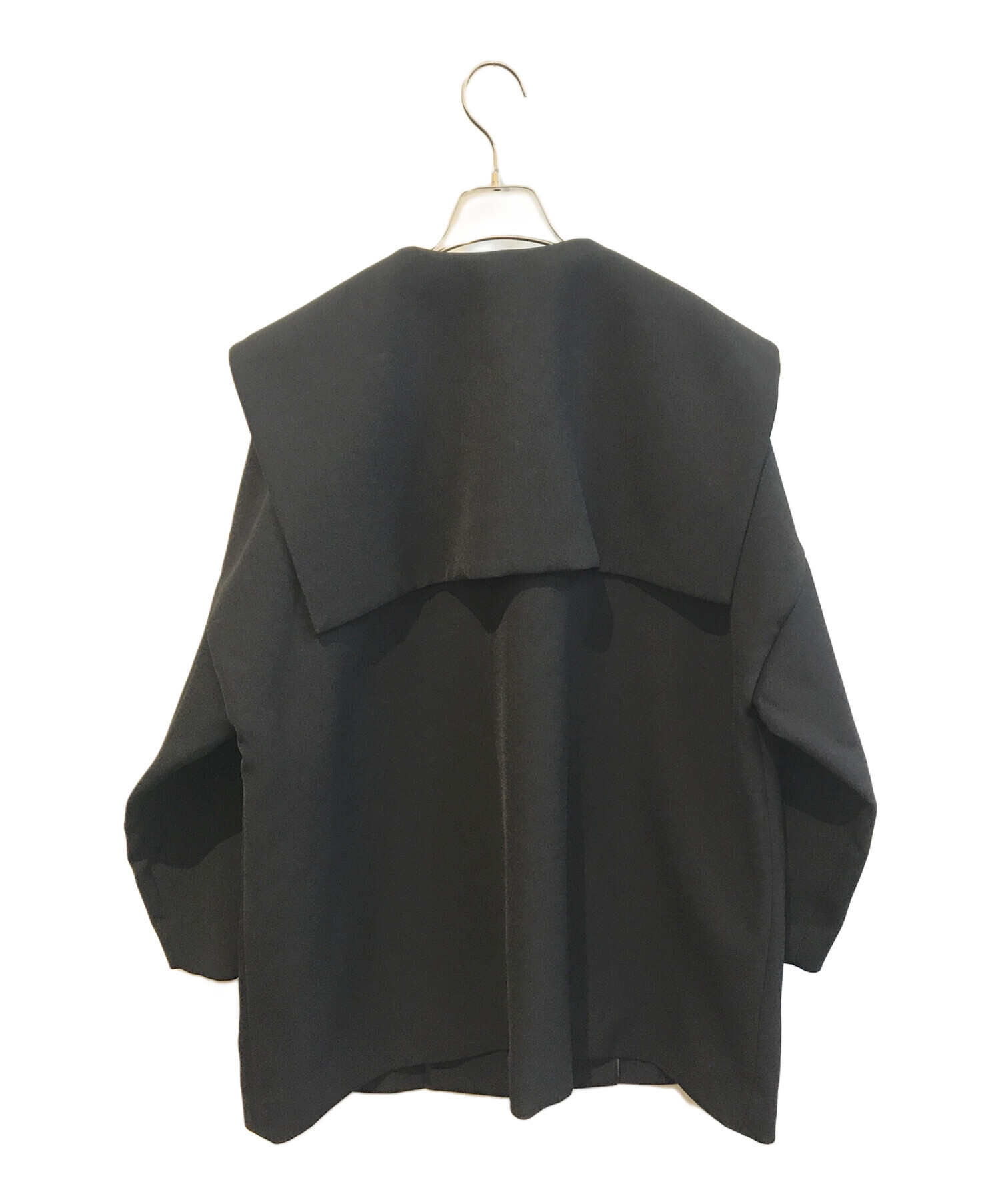 新品　リテン　セーラーカラーコート　liten ブラック 中古・古着通販】LIten (リテン) セーラーカラーコート LIT23SS-CO-001