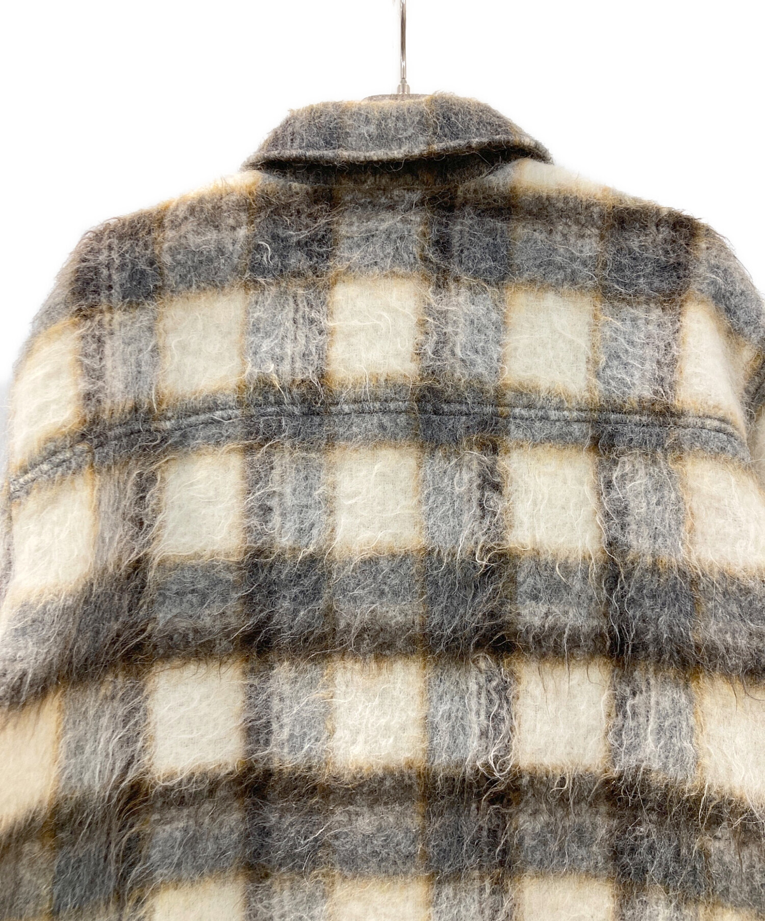 中古・古着通販】INSCRIRE (アンスクリア) SHAGGY CHECK OVER シャツ