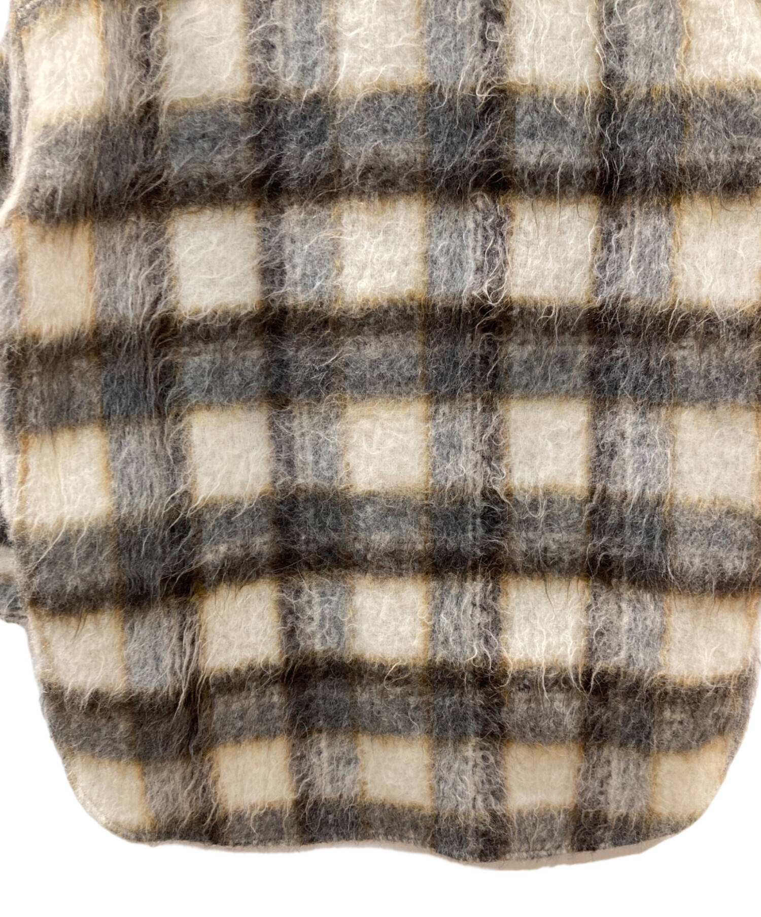 中古・古着通販】INSCRIRE (アンスクリア) SHAGGY CHECK OVER シャツ