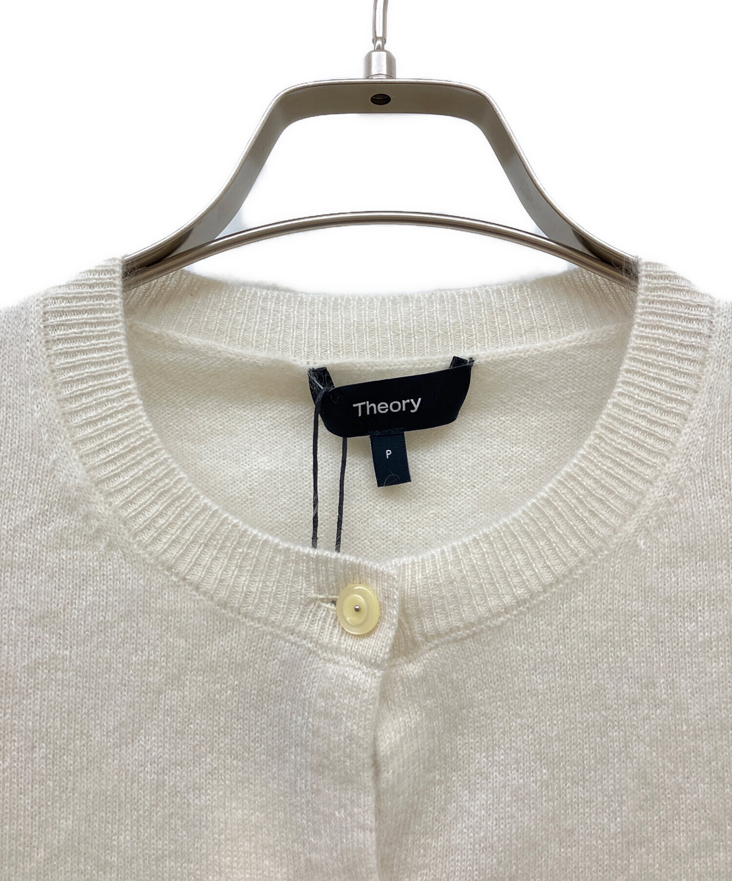 中古・古着通販】theory (セオリー) カシミヤカーディガン ホワイト