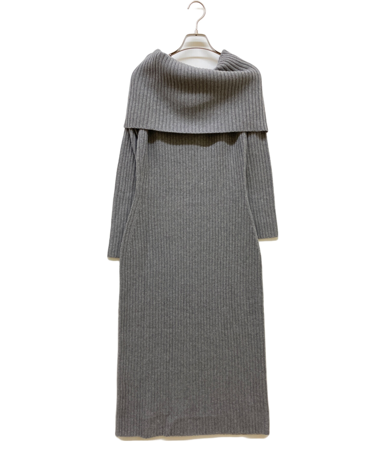 中古・古着通販】theory (セオリー) オフショルダーニットワンピース