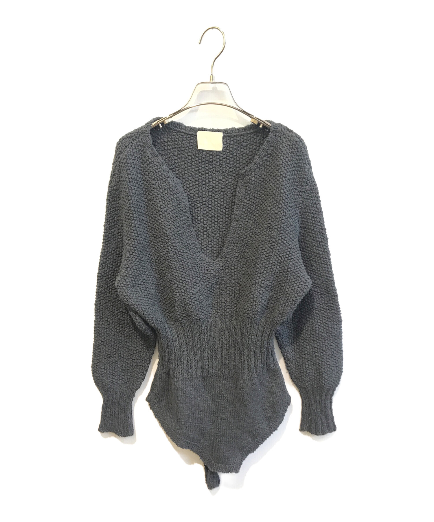 jun mikam ジュンミカミ コットンニット　ボディースーツ JUNMIKAMI ボディスーツニット コットン jun mikam ジュンミカミ