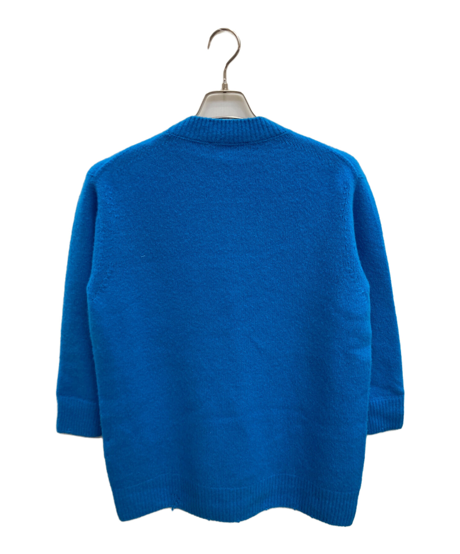 中古・古着通販】VERSACE (ヴェルサーチェ) ダメージ加工ニット ブルー