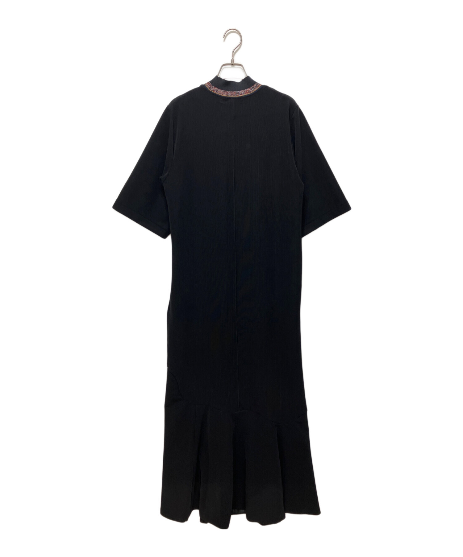 中古・古着通販】TOGA (トーガ) Code pique jersey dress ブラック