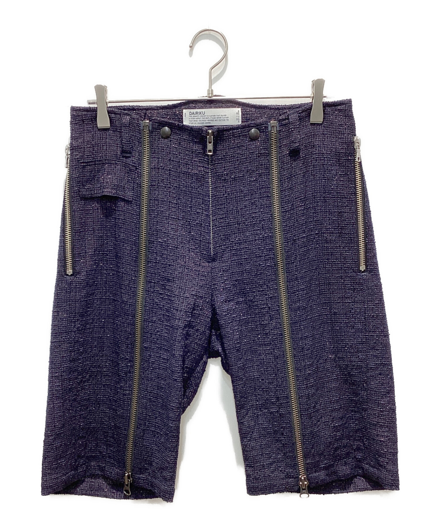 中古・古着通販】DAIRIKU (ダイリク) Tweed A-11 Half Pants ネイビー