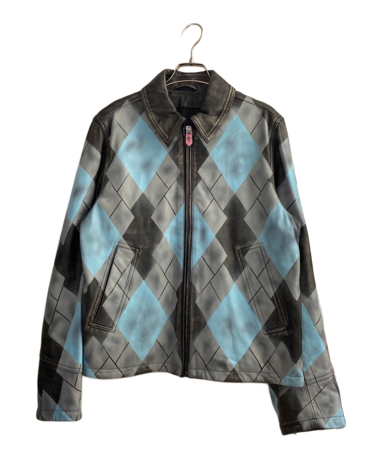 MASU エムエーエスユー ARGYLE LEATHER サイズ48 中古・古着通販】MASU (エムエーエスユー) ARGYLE LEATHER SPORTS