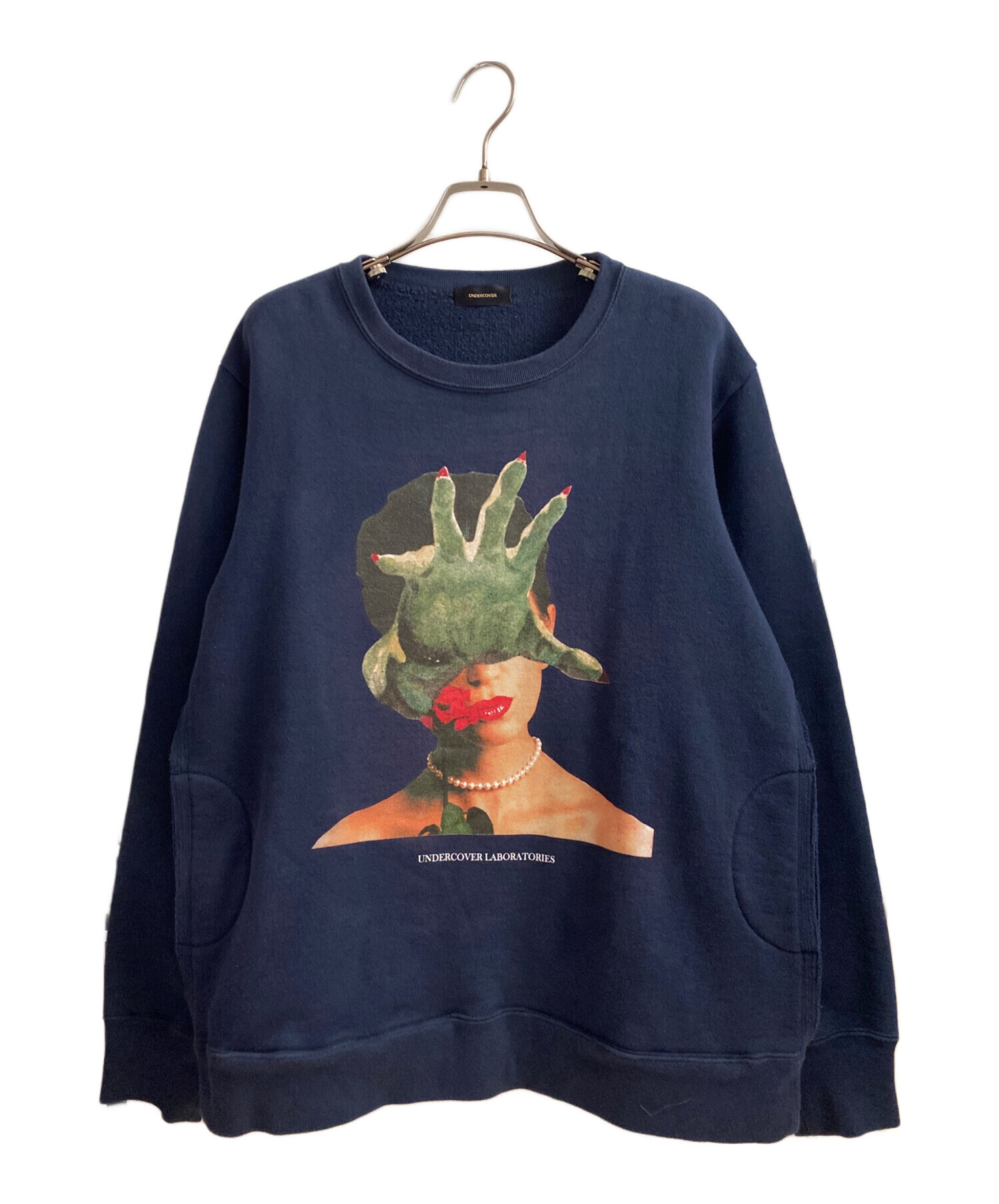 希少完売品 新品 UNDERCOVER ダメージ スウェット 中古・古着通販】UNDERCOVER (アンダーカバー) D-HANDスウェット