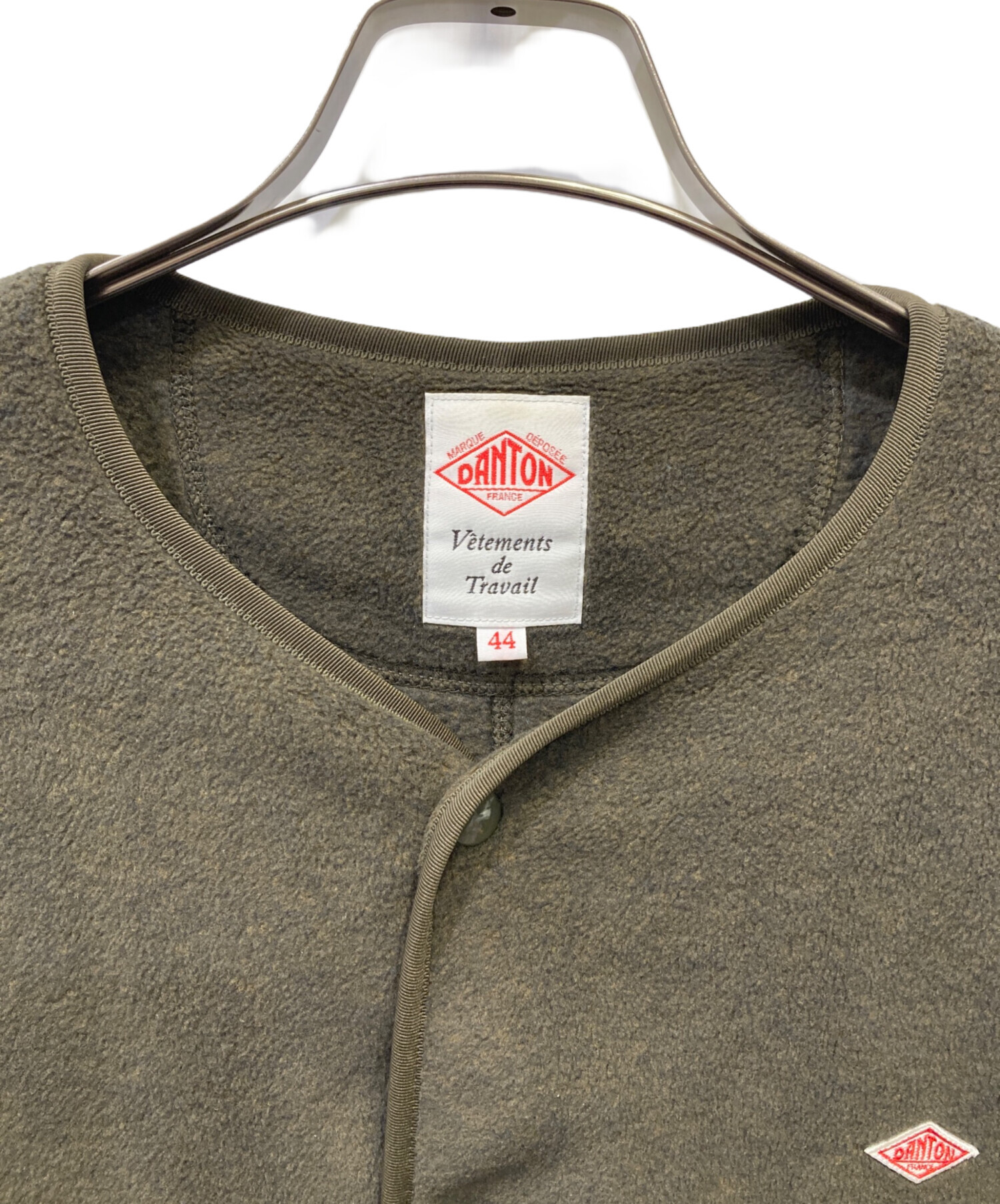 中古・古着通販】DANTON (ダントン) フリースカラーレスジャケット