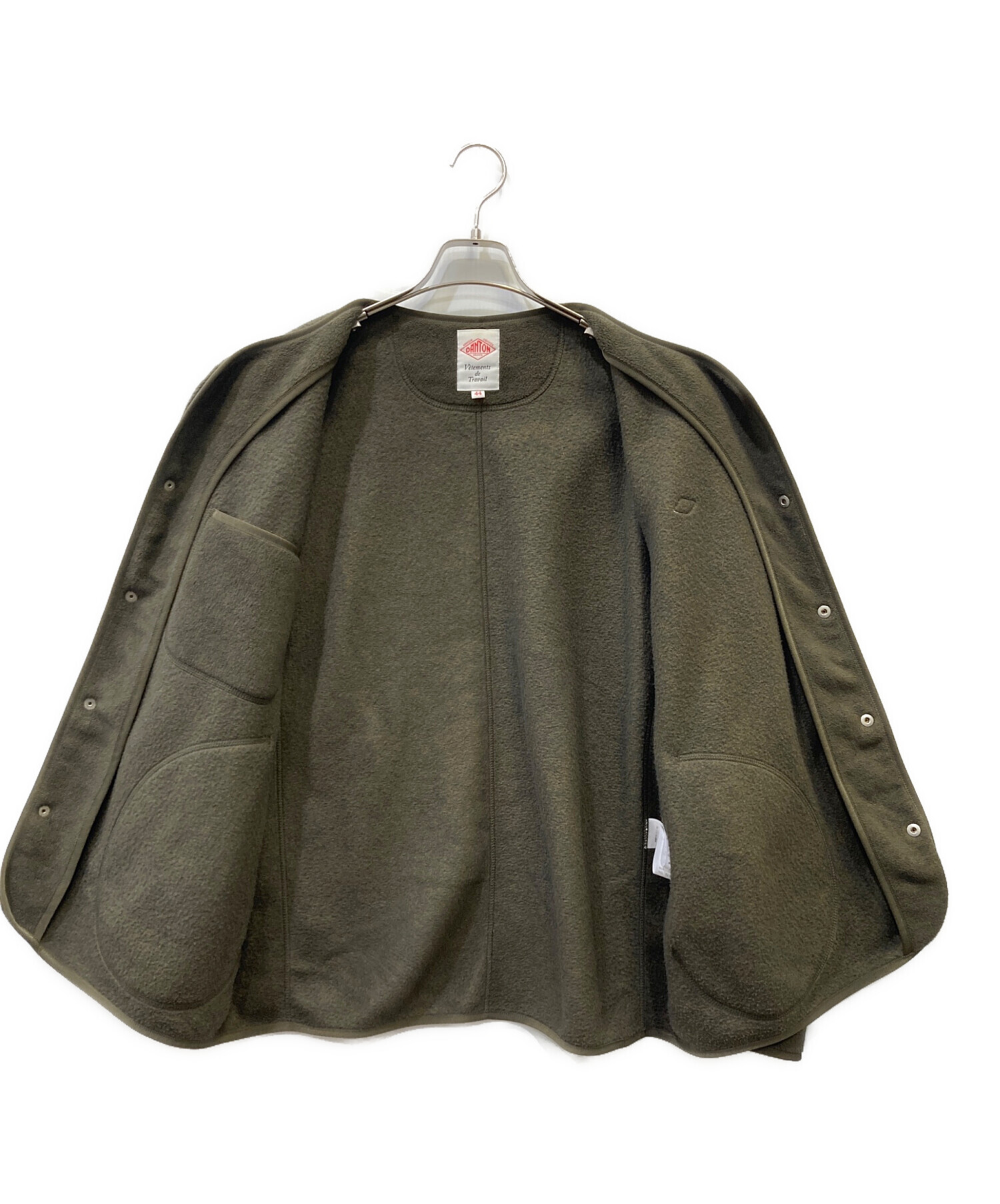 中古・古着通販】DANTON (ダントン) フリースカラーレスジャケット