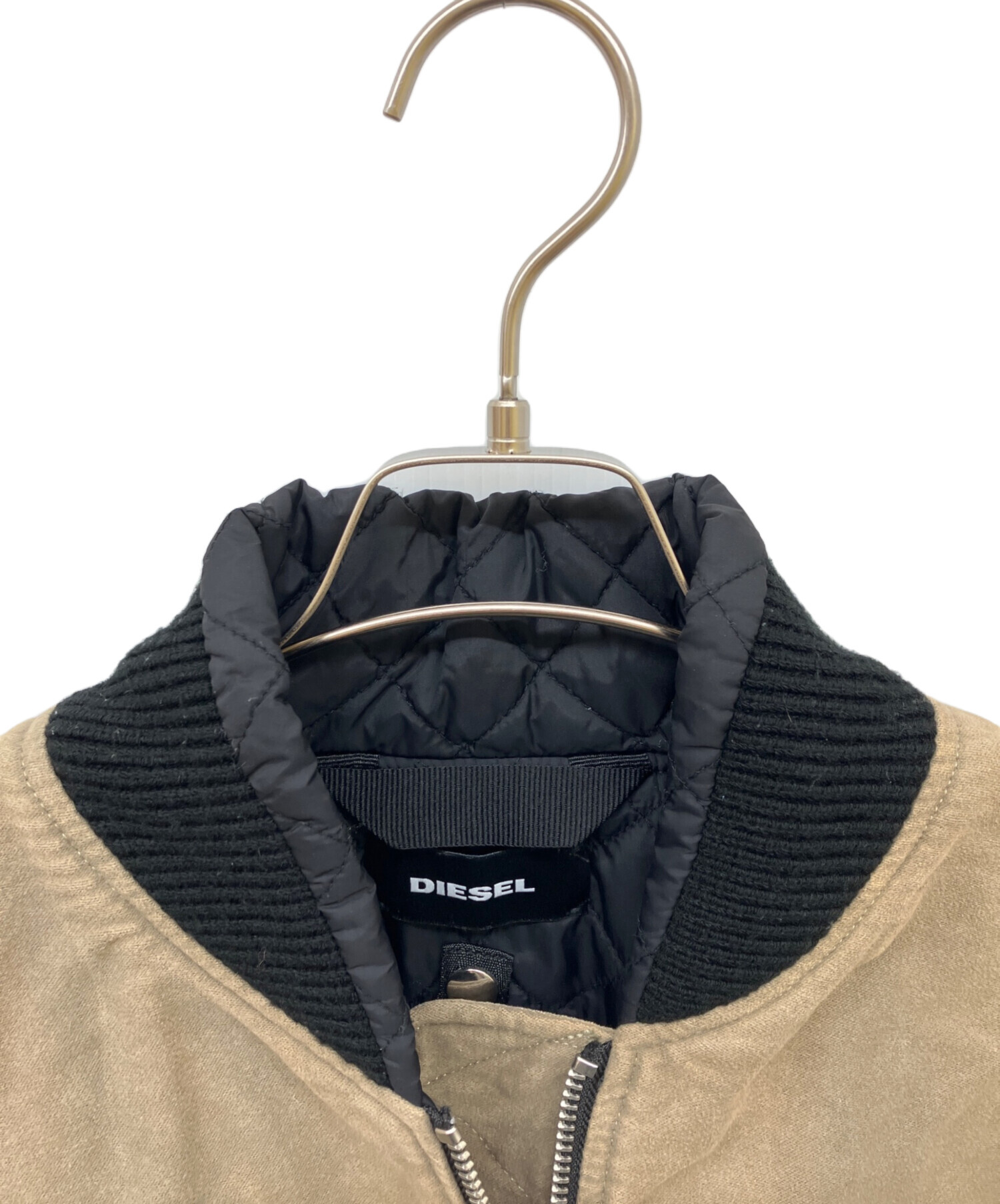 中古・古着通販】DIESEL (ディーゼル) zip design crop blouson カーキ