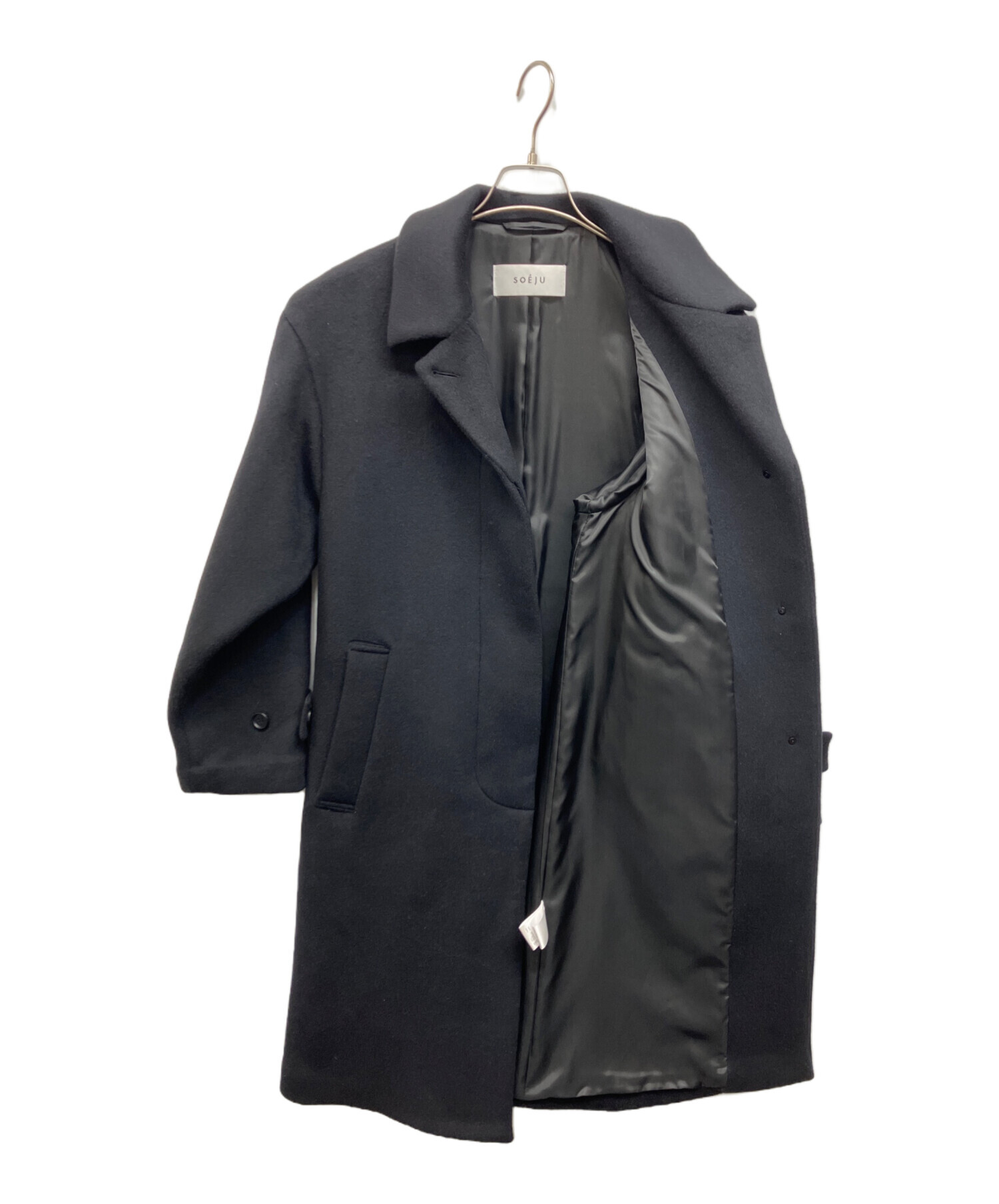 中古・古着通販】SOEJU (ソージュ) ジーロンラムステンカラーコート