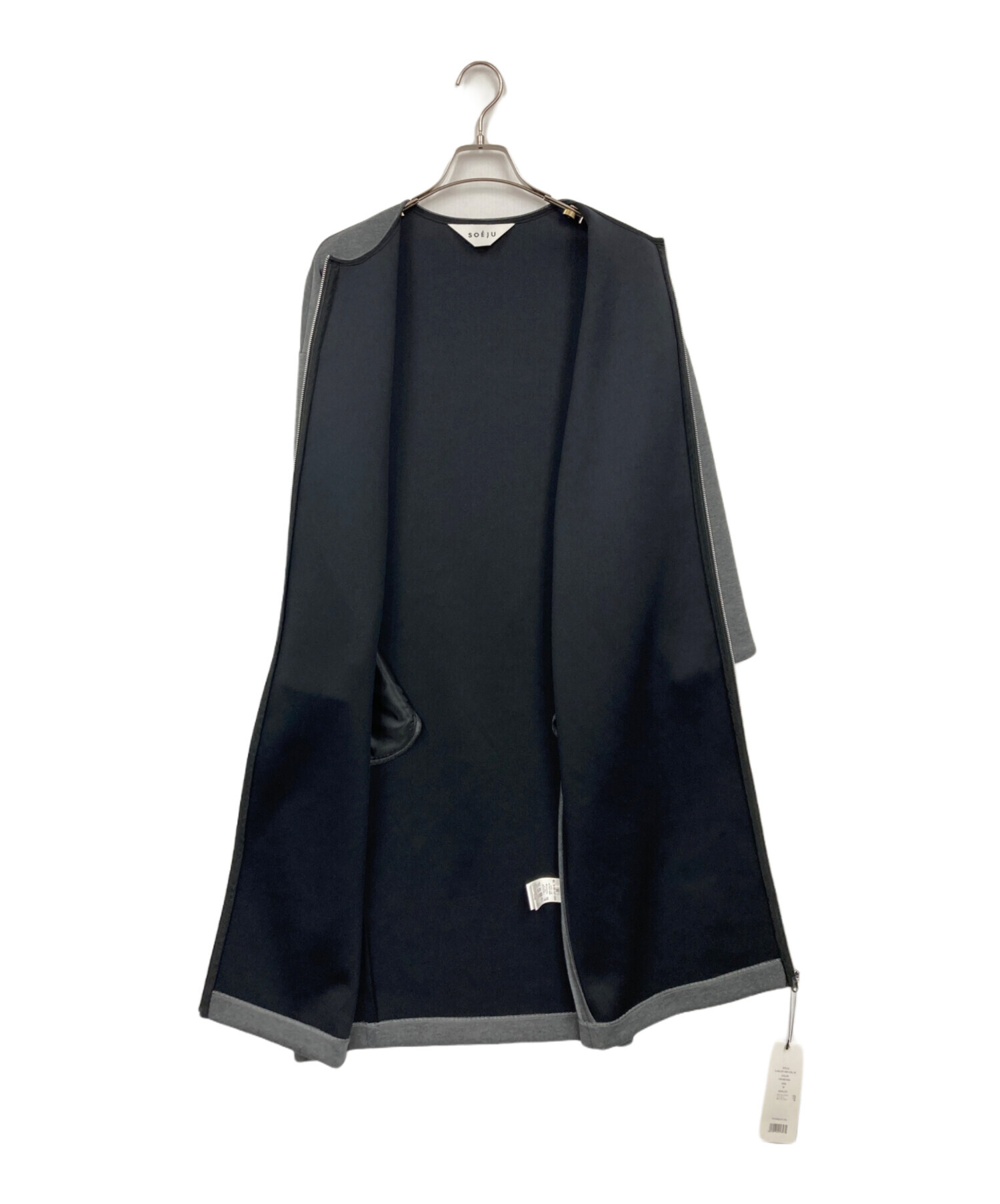 中古・古着通販】SOEJU (ソージュ) 2WAYコクーンジップワンピース