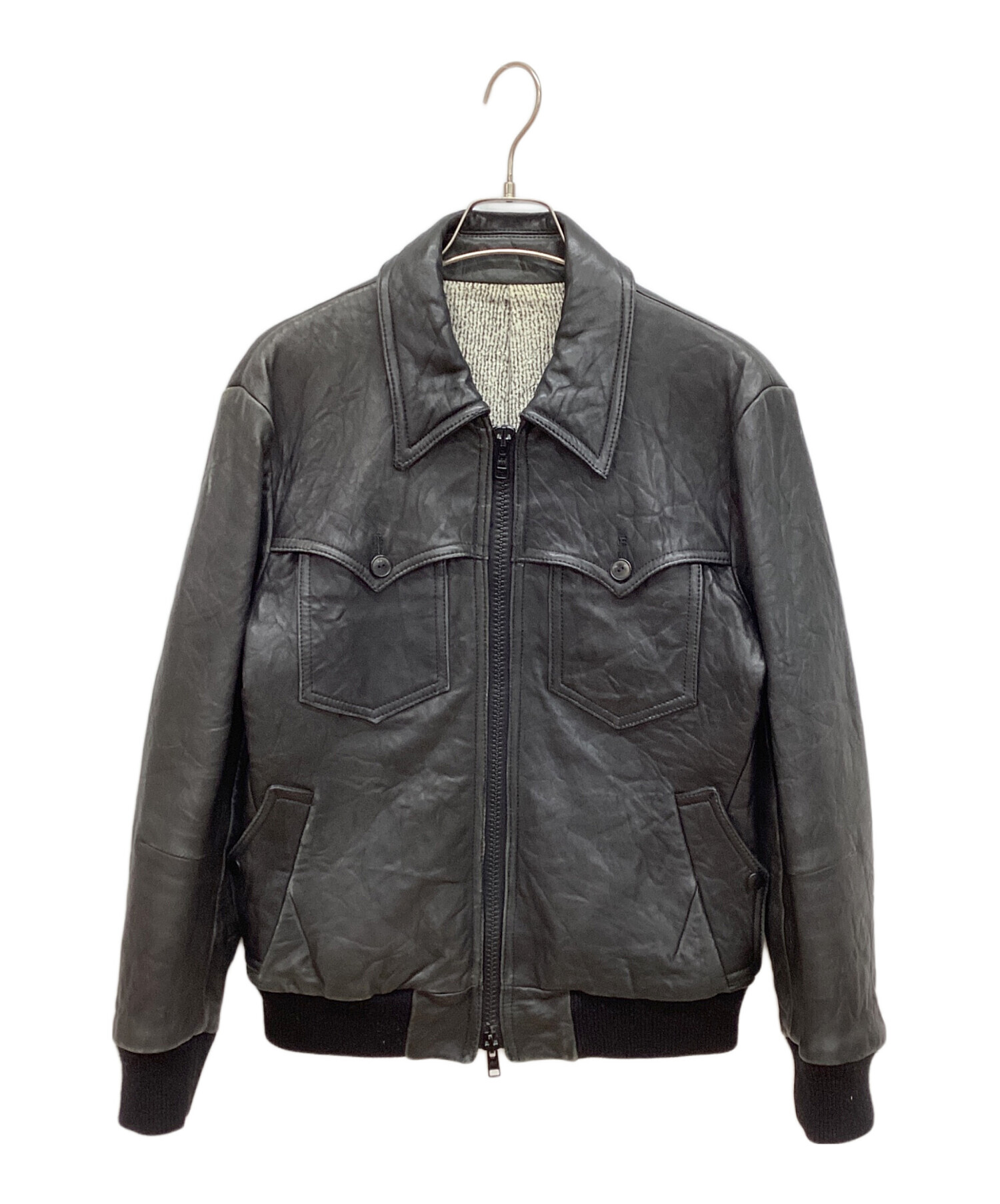 中古・古着通販】NUMBER (N)INE (ナンバーナイン) ウエスタンレザー