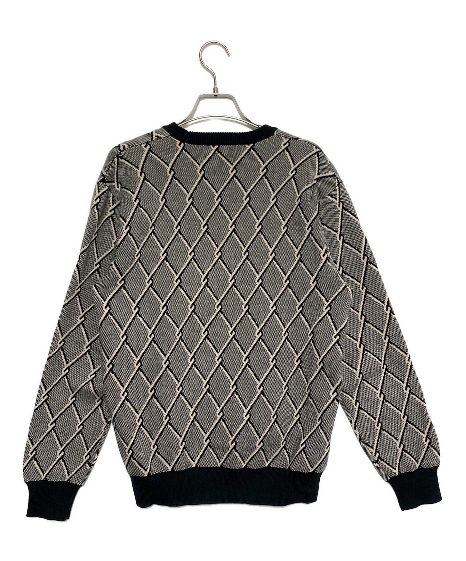 中古・古着通販】SUPREME (シュプリーム) chain link sweater グレー