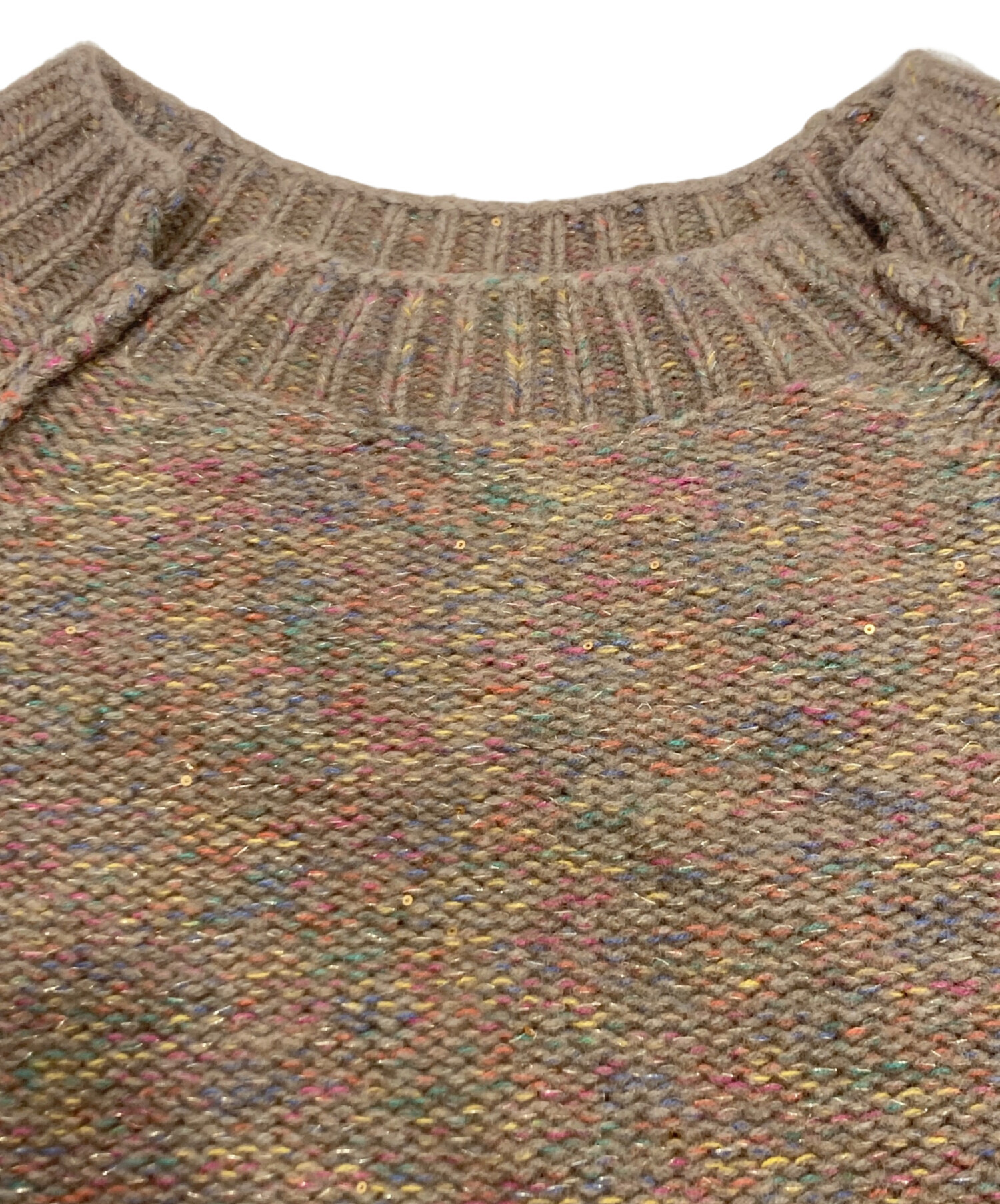 中古・古着通販】BEARDSLEY (ビアズリー) カラフルローゲージニット