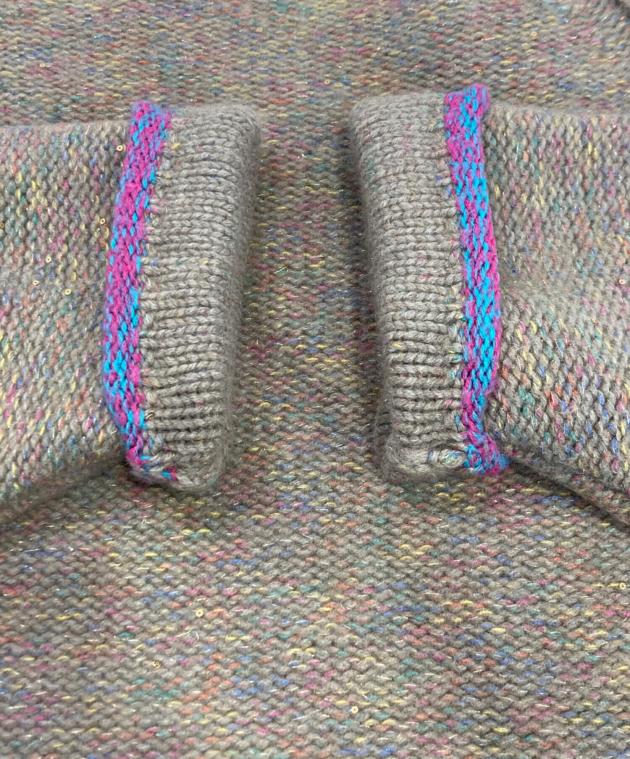 中古・古着通販】BEARDSLEY (ビアズリー) カラフルローゲージニット