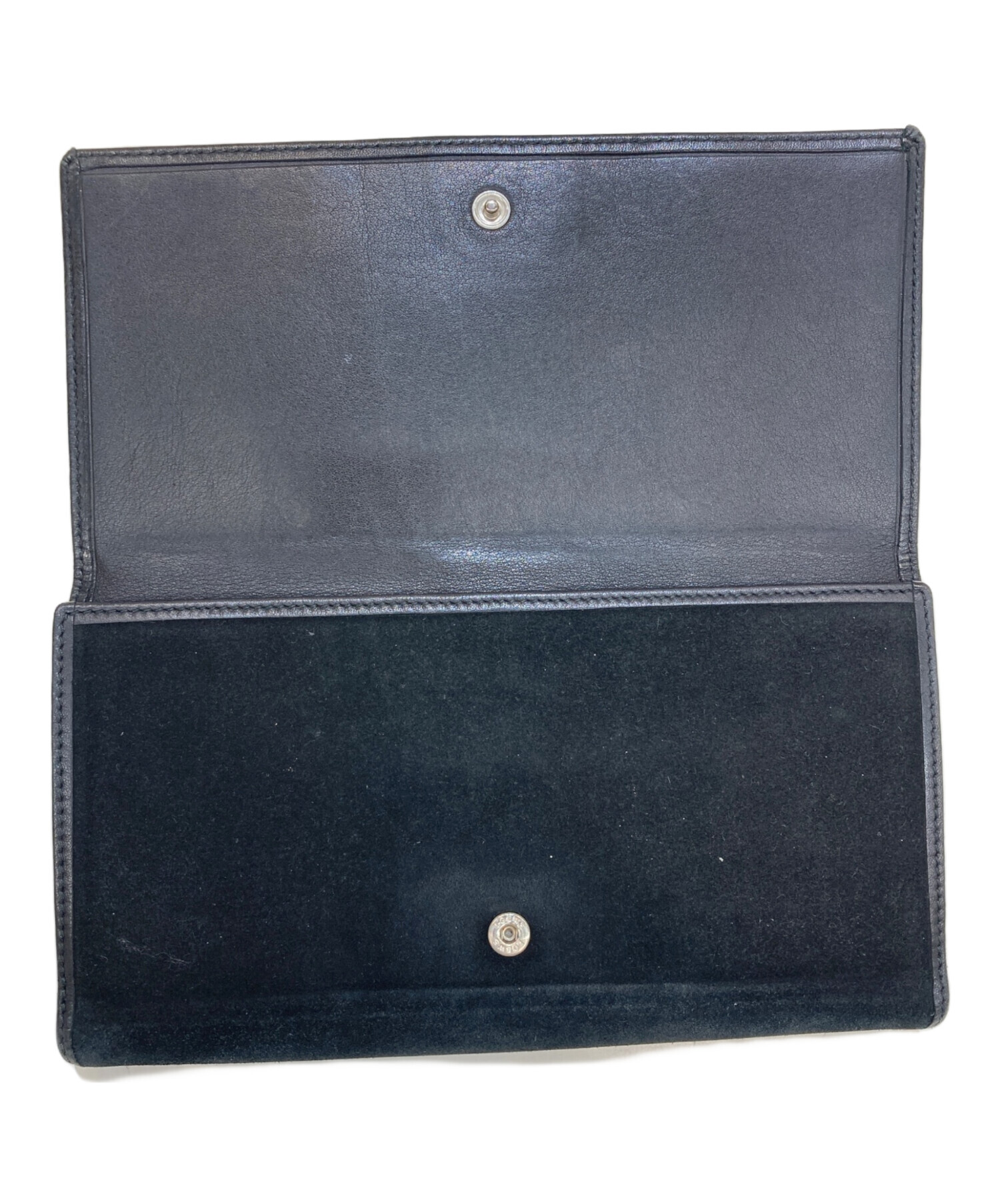 LOEWE ロエベ アナグラム ヴィンテージ スウェード 長財布 中古・古着通販】LOEWE (ロエベ) アナグラムスウェードレザーロング