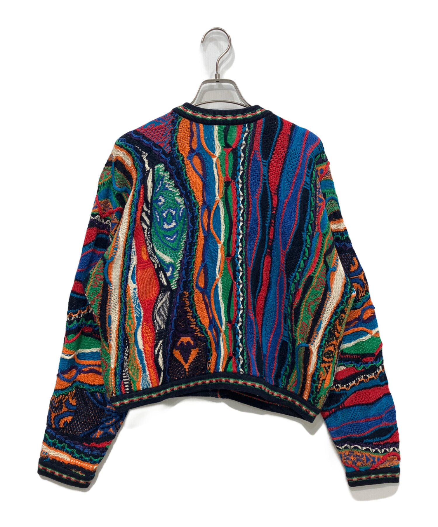 中古・古着通販】COOGI (クージー) 3Dニットカーディガン マルチカラー