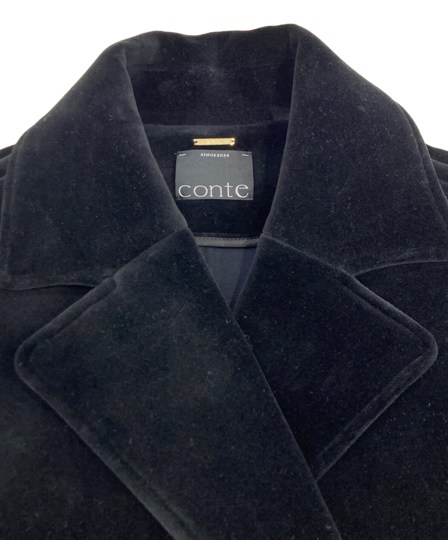 中古・古着通販】conte (コンテ) ベルベット ボンディング Pコート