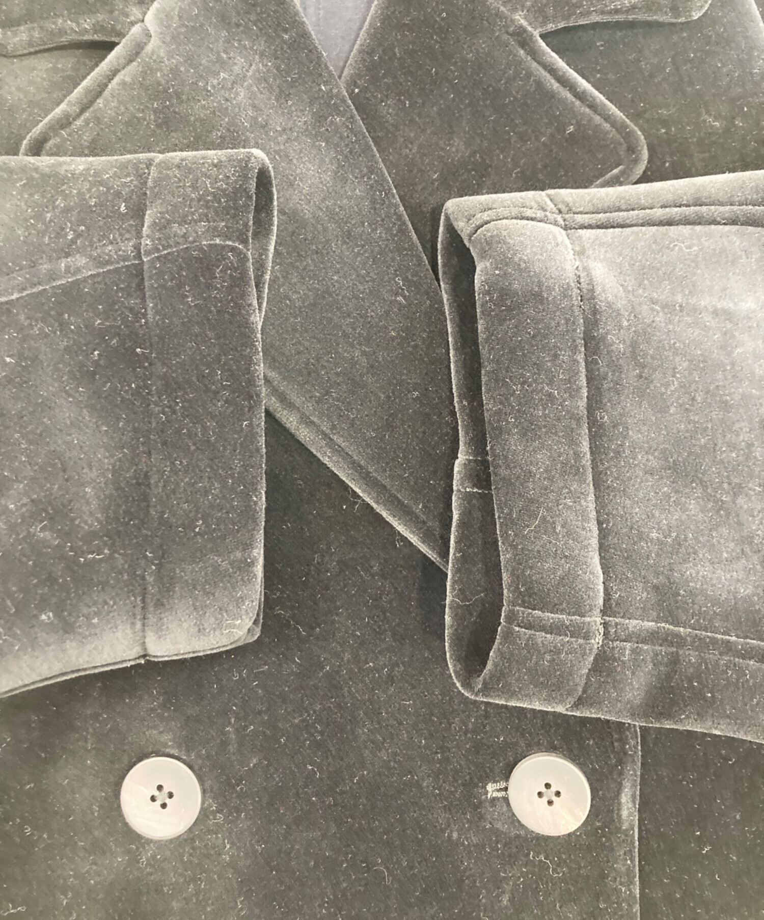 中古・古着通販】conte (コンテ) ベルベット ボンディング Pコート