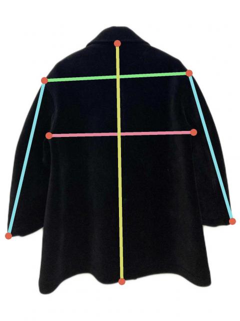 中古・古着通販】conte (コンテ) ベルベット ボンディング Pコート