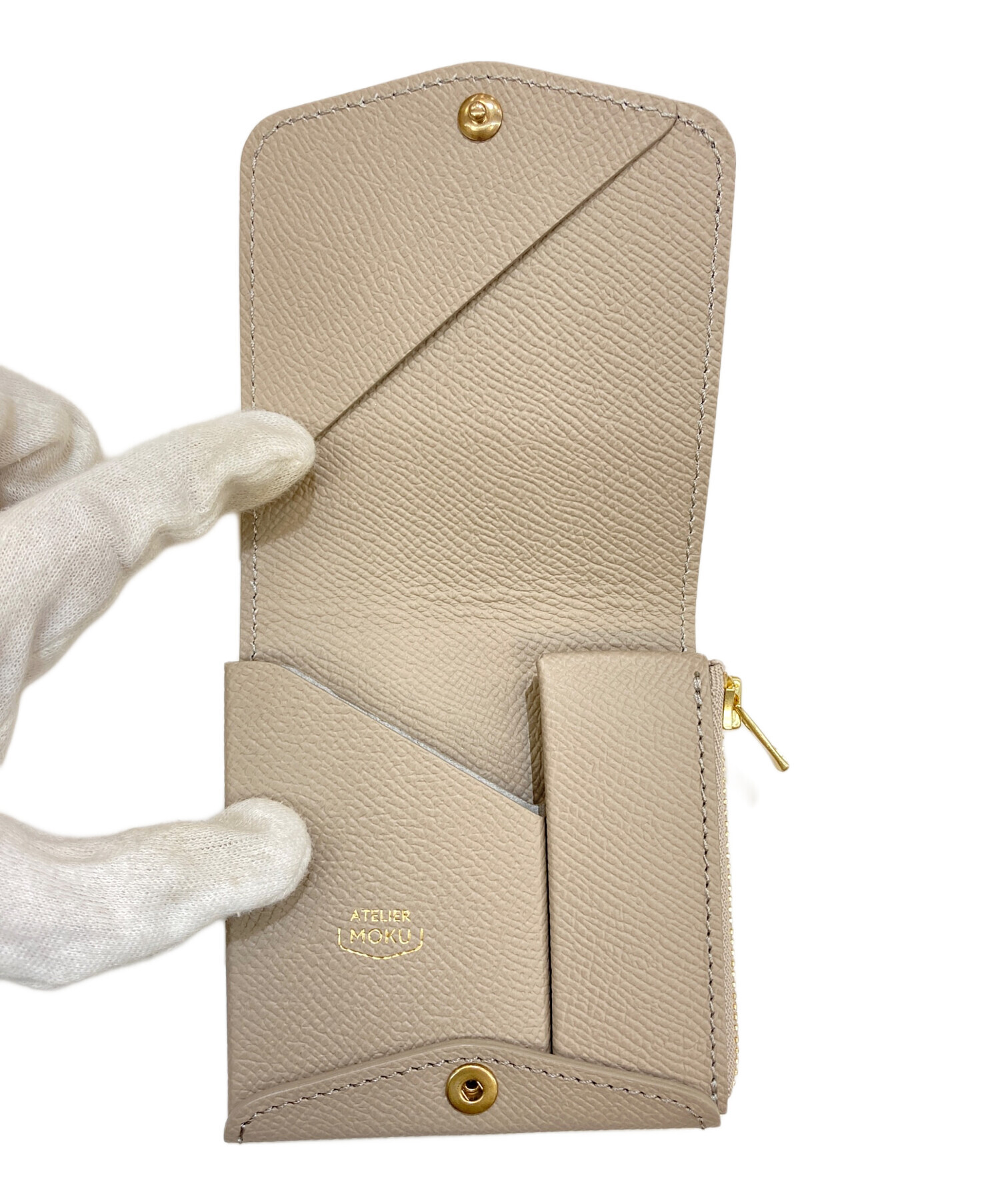 【美品】Atelier moku 財布 アトリエモク 中古・古着通販】ATELIER MOKU (アトリエモク) 小さく薄い財布 SAKU