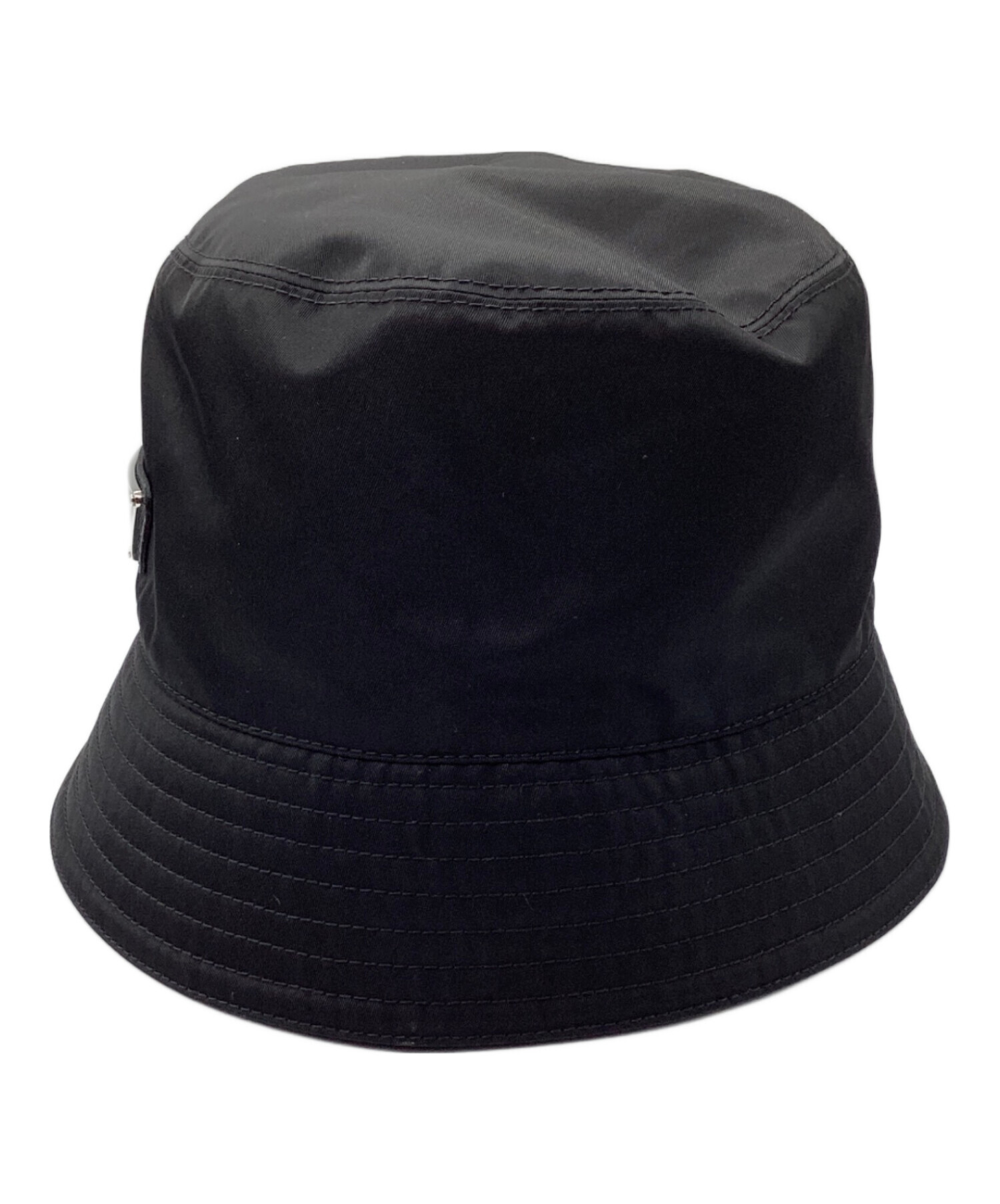 PRADA プラダ ブラック バケットハット ヴィンテージ加工　メンズLサイズ 中古・古着通販】PRADA (プラダ) Re-nylon バケットハット ブラック