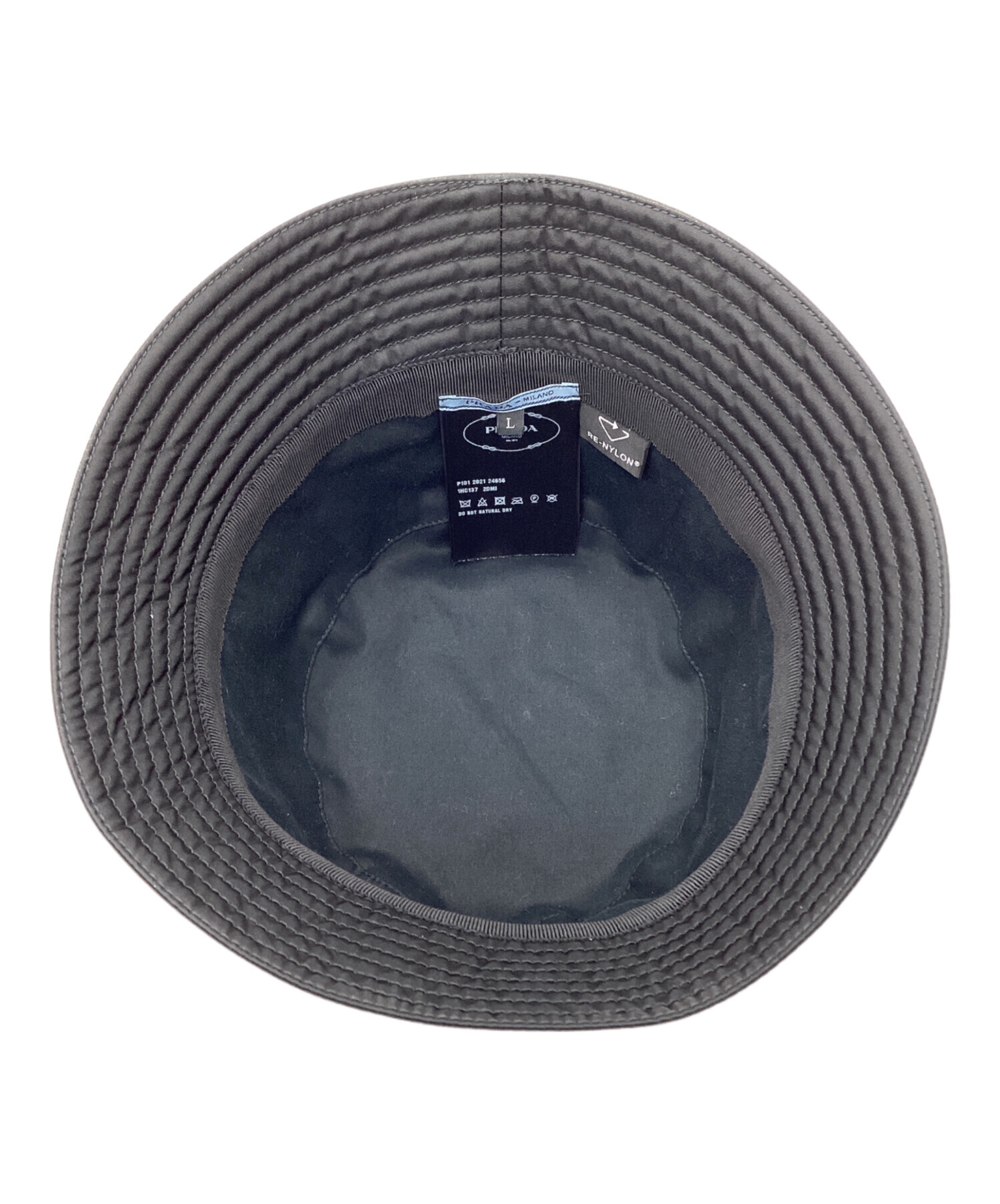 中古・古着通販】PRADA (プラダ) Re-nylon バケットハット ブラック
