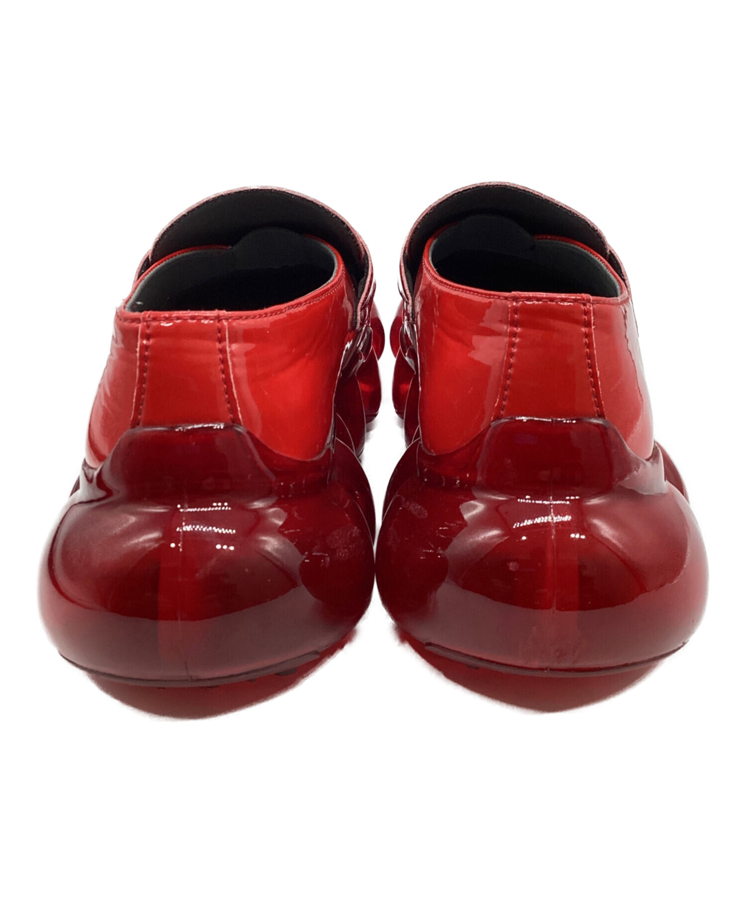 中古・古着通販】grounds (グラウンズ) JEWELRY LOAFER レッド サイズ