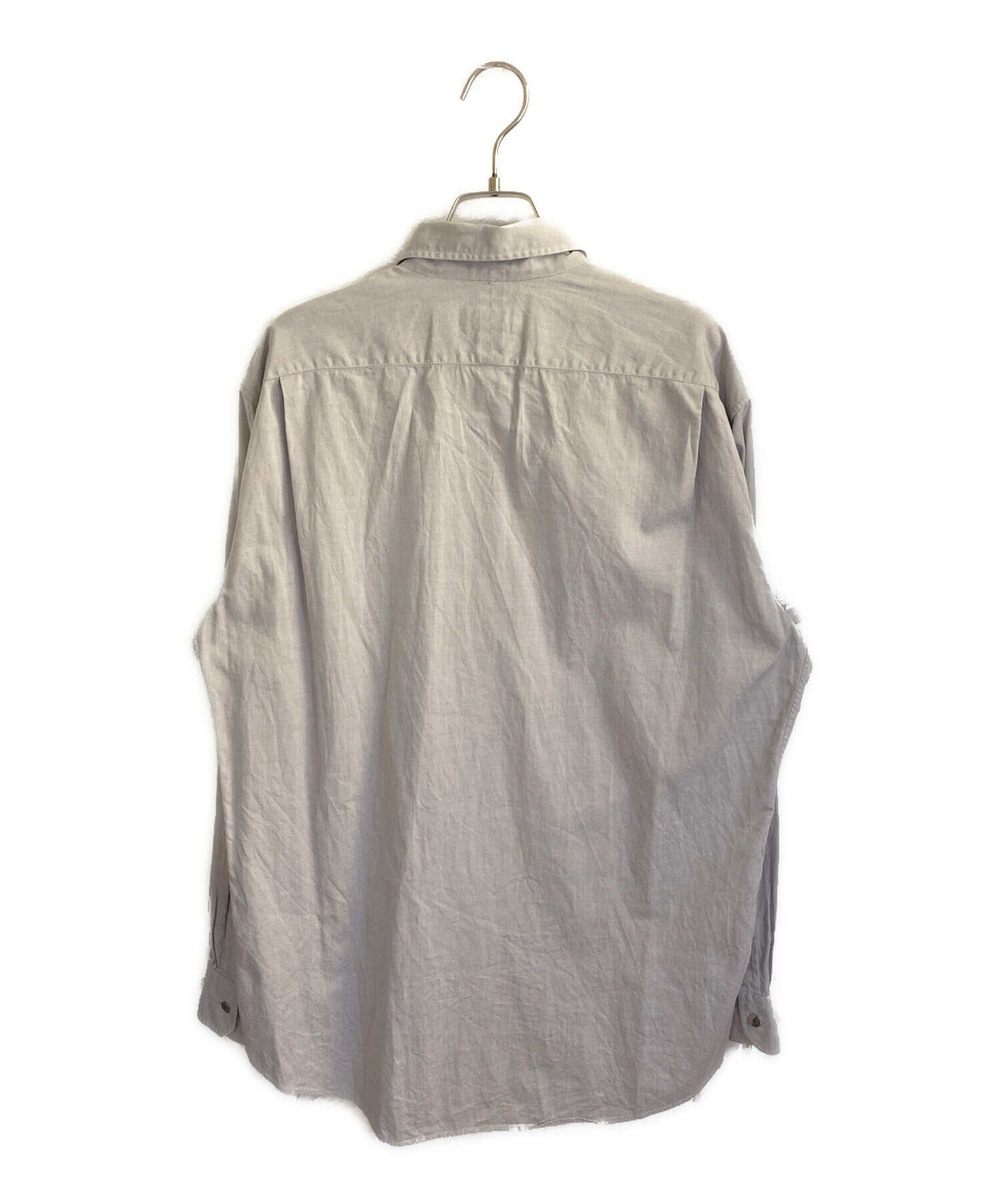 中古・古着通販】HERMES (エルメス) セリエボタン長袖シャツ グレー