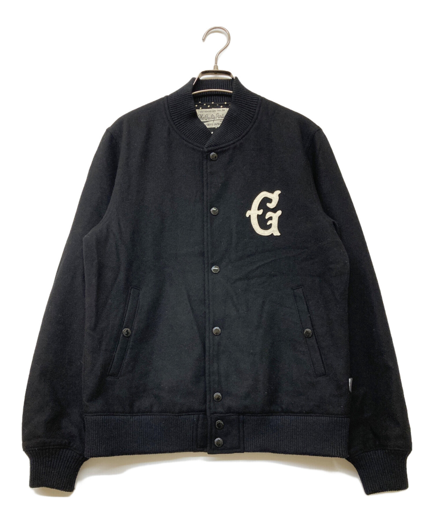 WACKOMARIA スタジャン ブラック 中古・古着通販】WACKO MARIA (ワコマリア) ロゴワッペンスタジャン