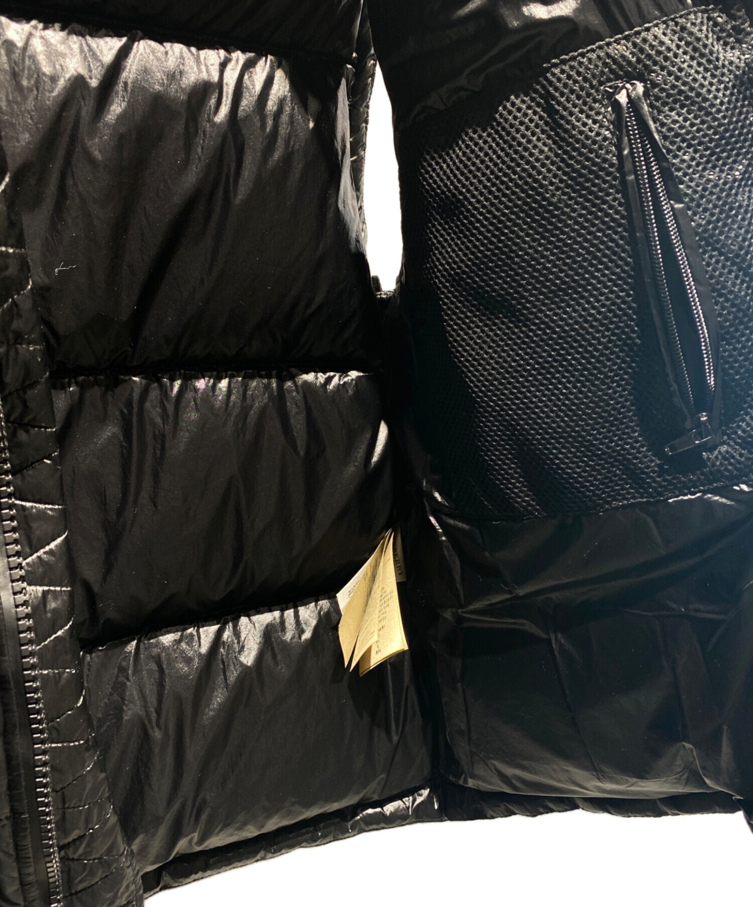 中古・古着通販】BURBERRY (バーバリー) ダウンベスト ブラック サイズ