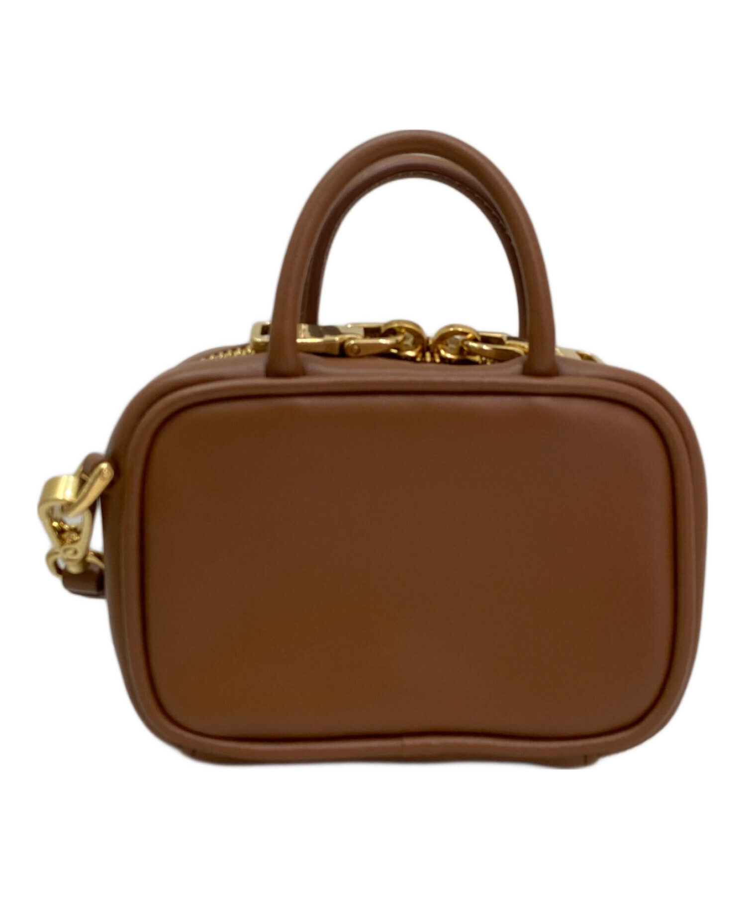 中古・古着通販】MIU MIU (ミュウミュウ) ボーレザーマイクロバッグ
