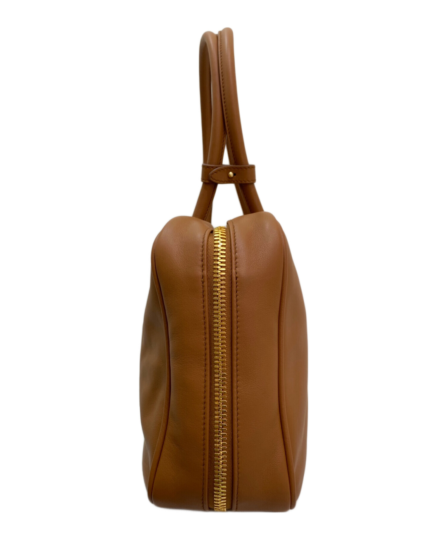 中古・古着通販】MIU MIU (ミュウミュウ) レザー ボー バッグ ブラウン