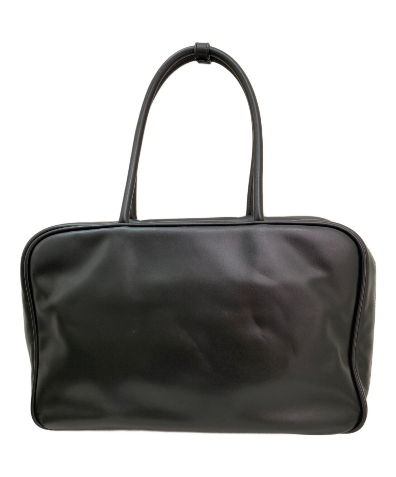中古・古着通販】MIU MIU (ミュウミュウ) レザー ボー バッグ ブラック