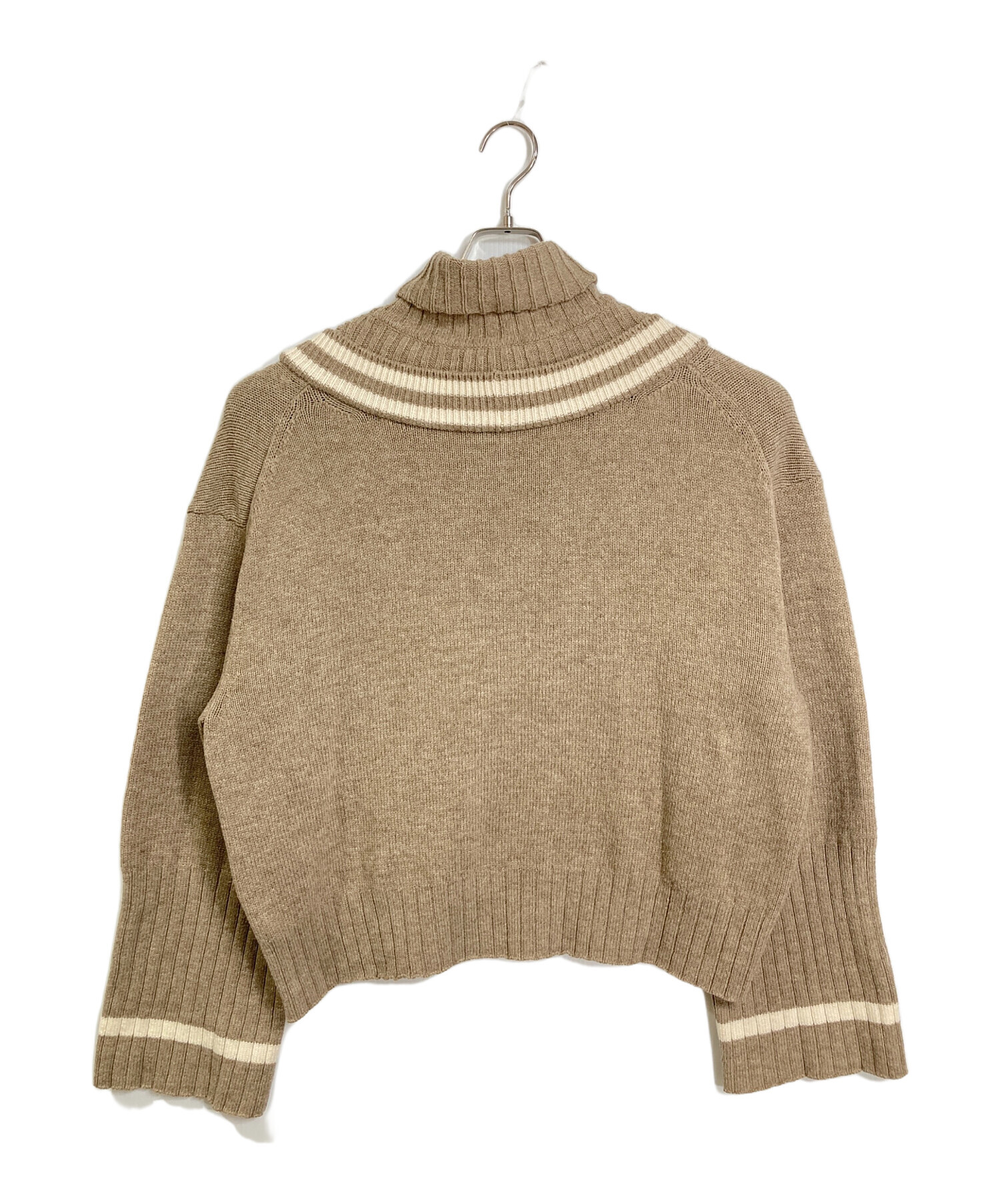 エフシーイー F/CE. V AND HIGH NECK SWEATER ハイネック セーター ニット ブラウン系 F【中古】 F/CE. V AND HIGH NECK SWEATER / エフシーイー ブイアンドハイネック