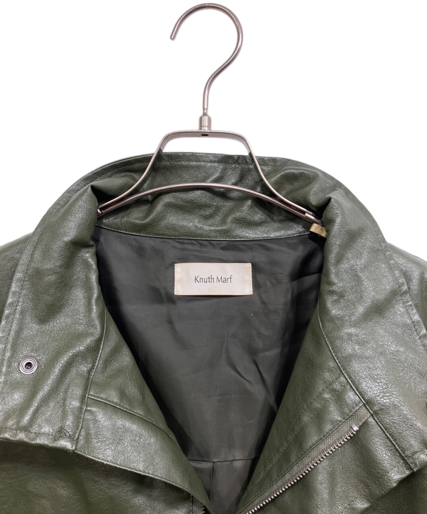 ジャケット・アウター Knuth Marf custom leather militaryjacket 中古・古着通販】Knuth Marf (クヌースマーフ) label leather jacket