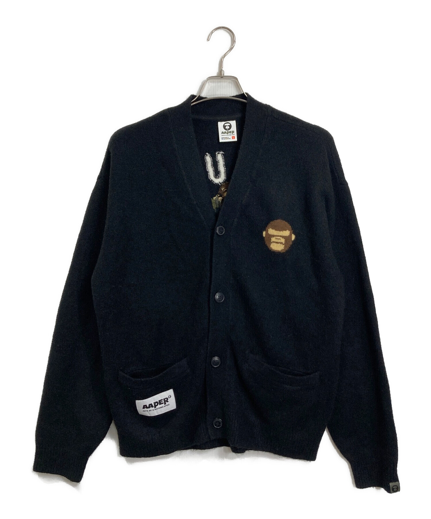 A BATHING APE カーディガン L 中古・古着通販】AAPE BY A BATHING APE (エーエイプ バイ ア