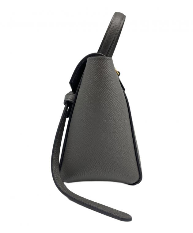 中古・古着通販】CELINE (セリーヌ) ベルトバッグ ナノ グレー 