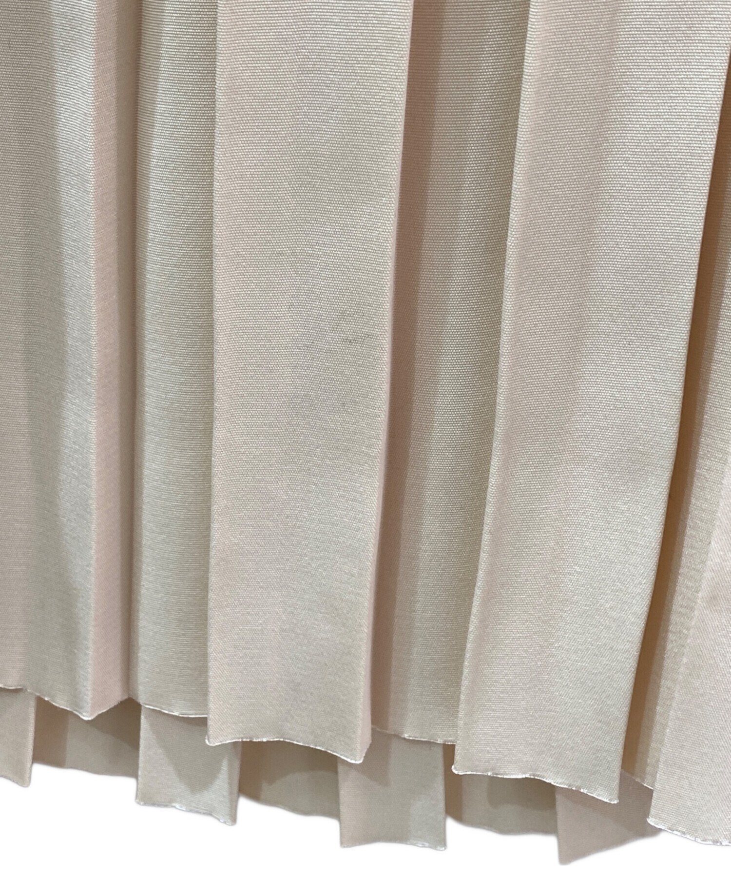 中古・古着通販】HYKE (ハイク) TAFFETA PLEATED DRESS ベージュ 