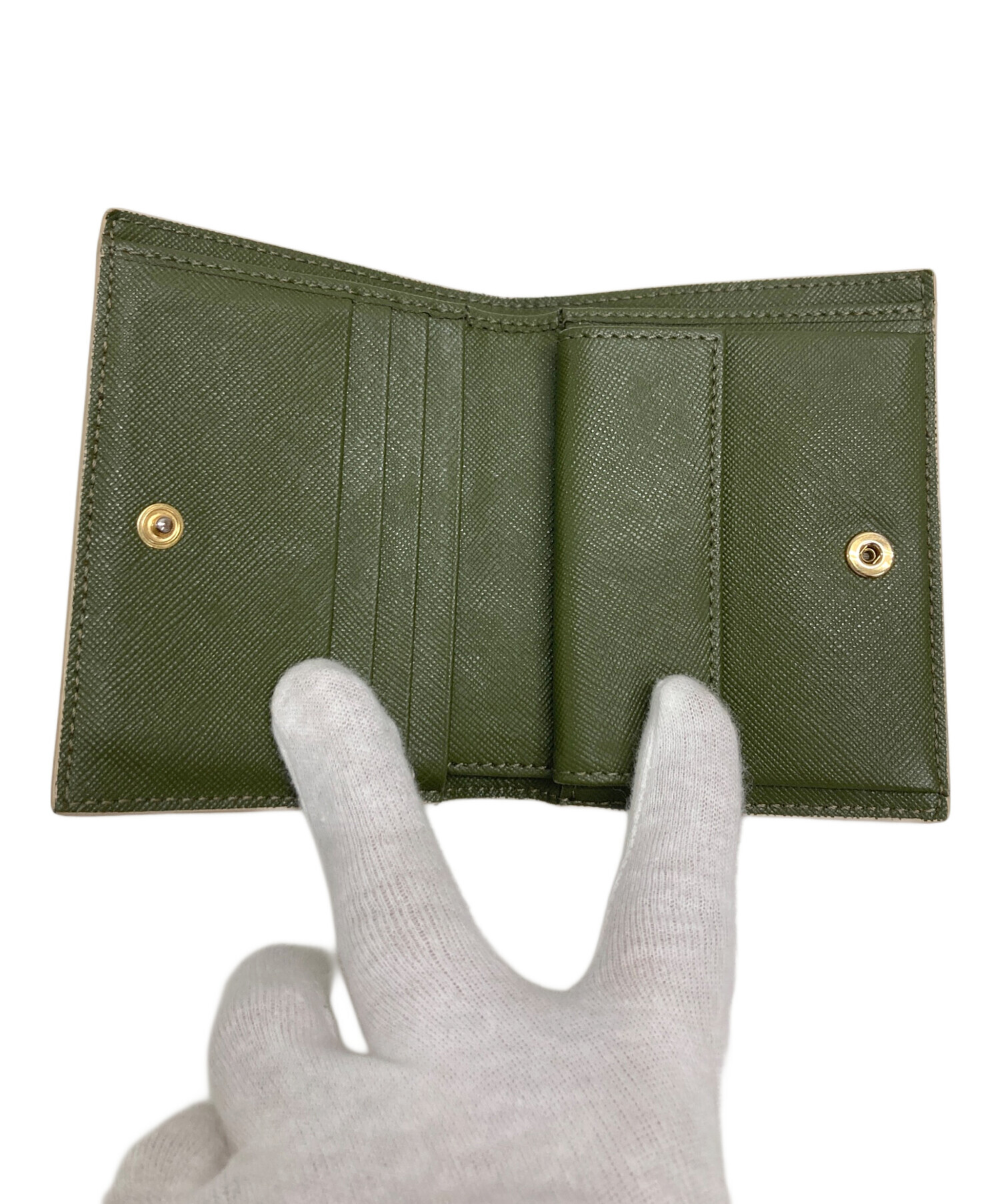 中古・古着通販】MARNI (マルニ) 2つ折り財布 グリーン｜ブランド