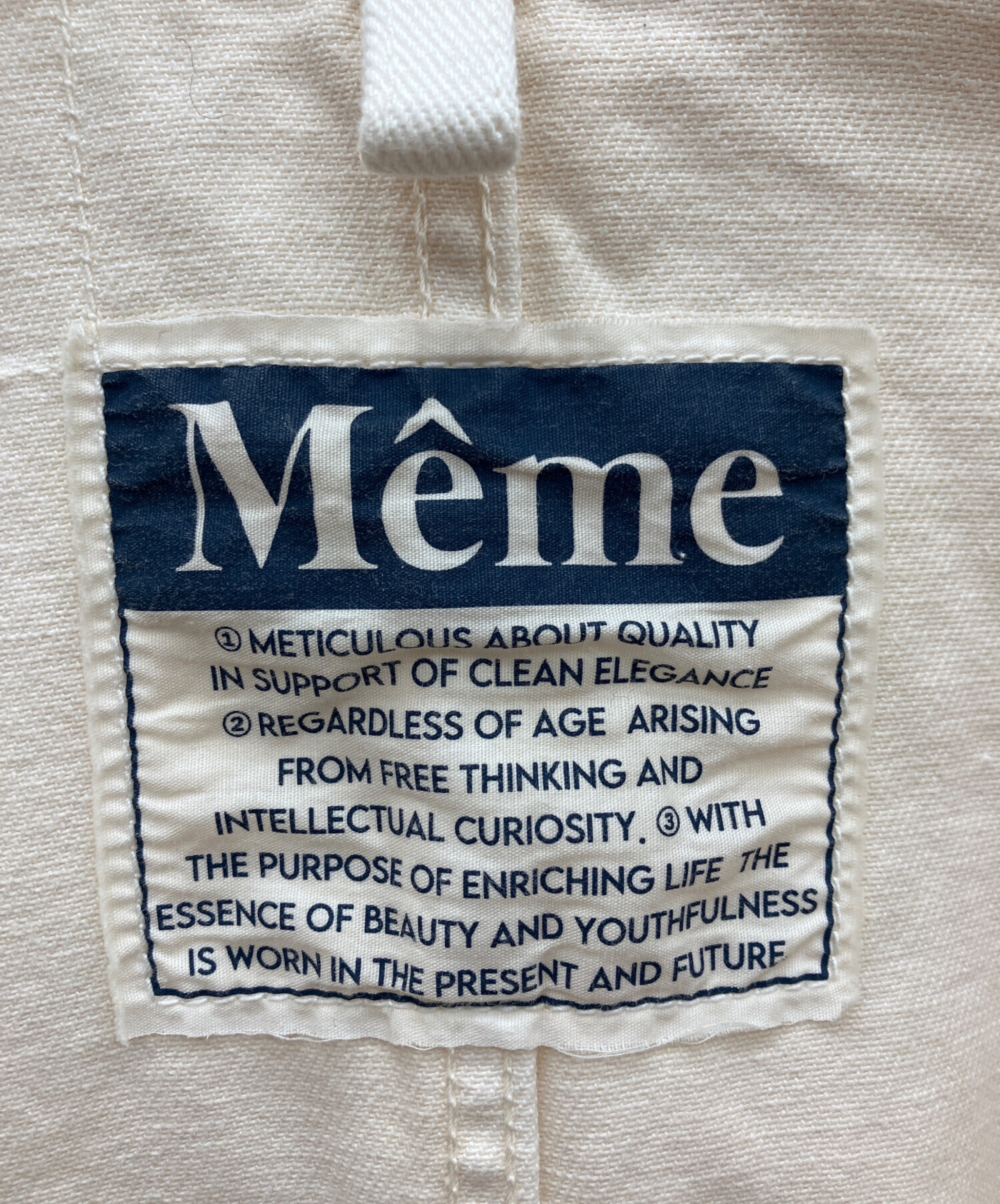 中古・古着通販】Meme (メメ) カバーオール アイボリー サイズ:S