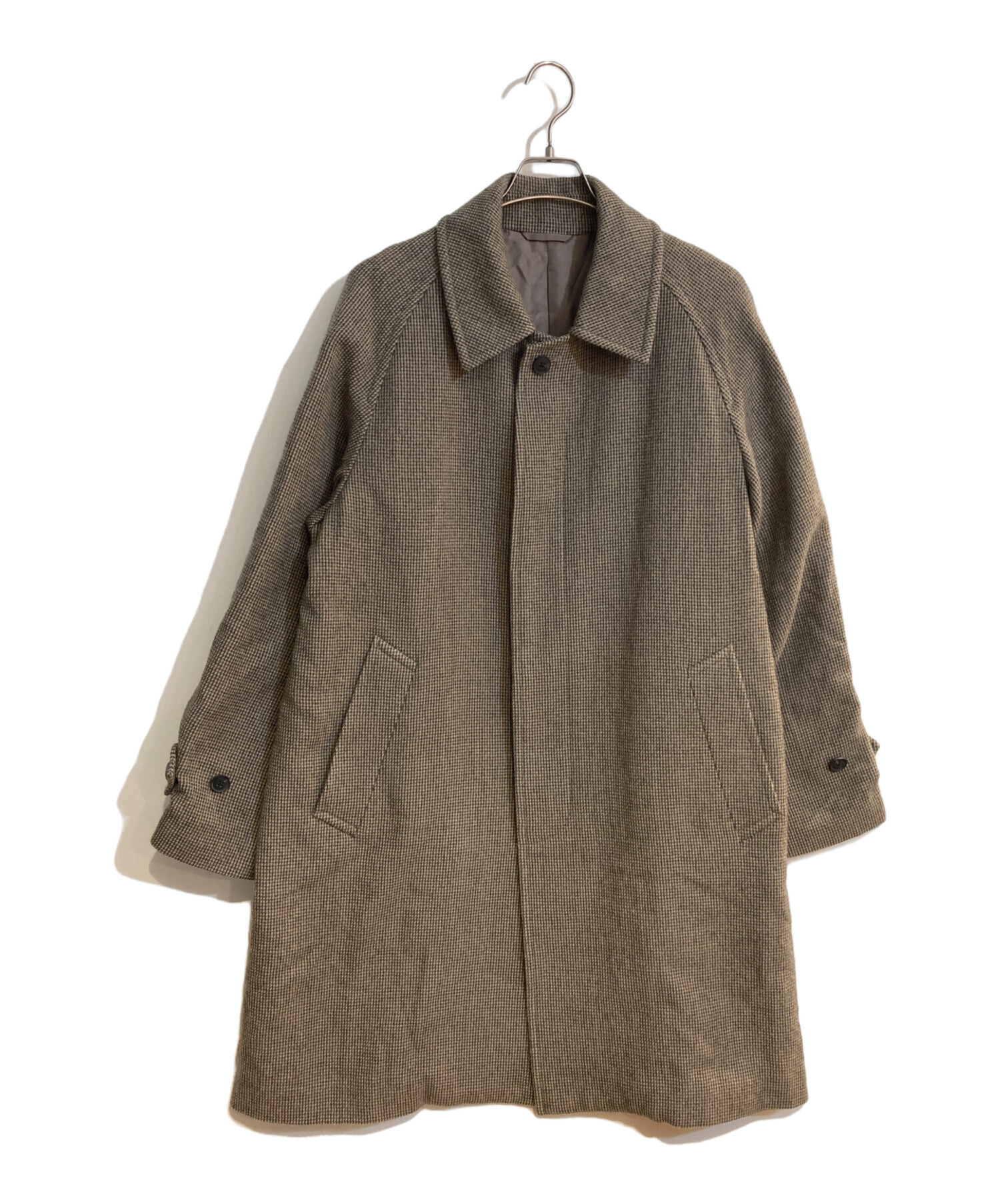 Phlannel フランネル バルカラーコート メンズサイズ2 美品 中古・古着通販】Phlannel (フランネル) Arles Wool Tweed Coat/アルル