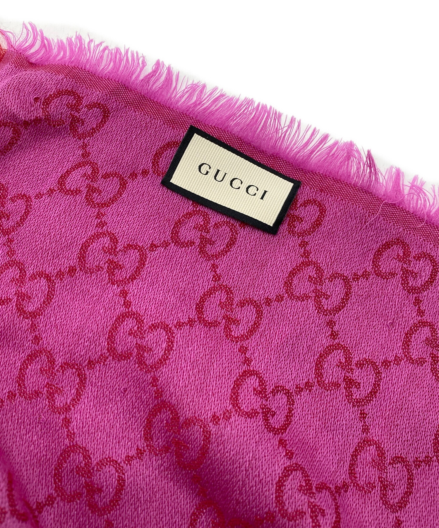 中古・古着通販】GUCCI (グッチ) GG柄大判ストール パープル｜ブランド