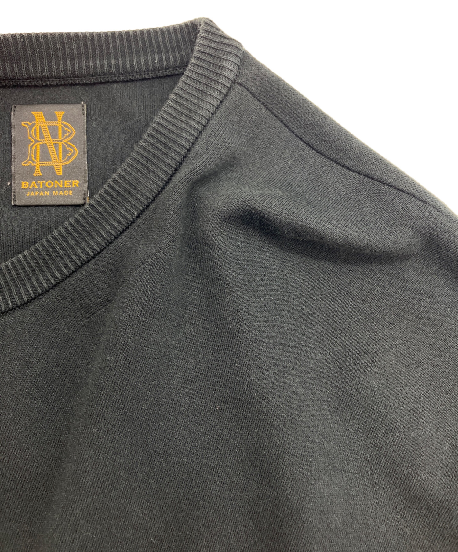 中古・古着通販】BATONER (バトナ―) 32G SMOOTH KNIT CREW NECK T 