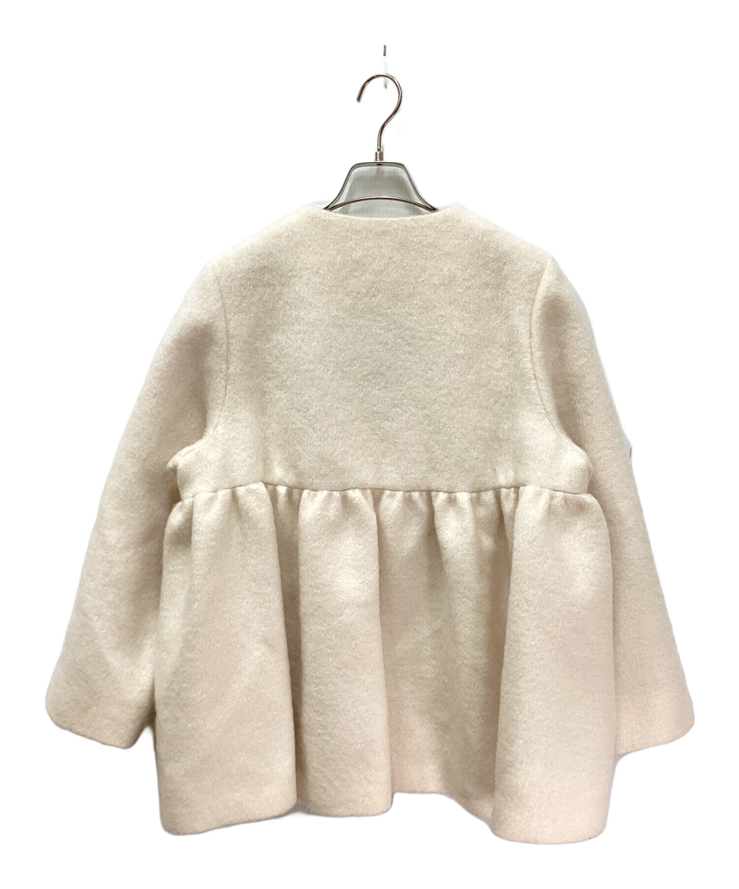 中古・古着通販】YORI (ヨリ) ウールモヘアフレアショートコート