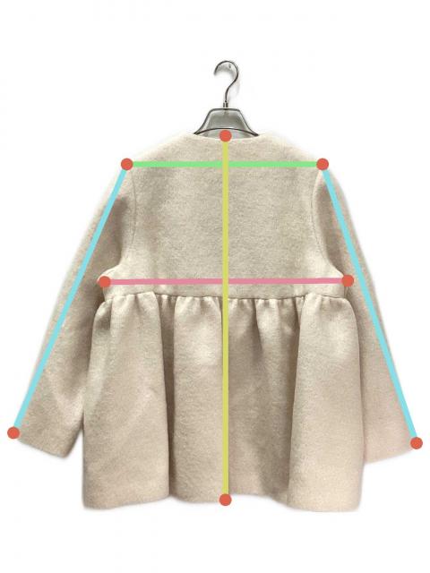 中古・古着通販】YORI (ヨリ) ウールモヘアフレアショートコート