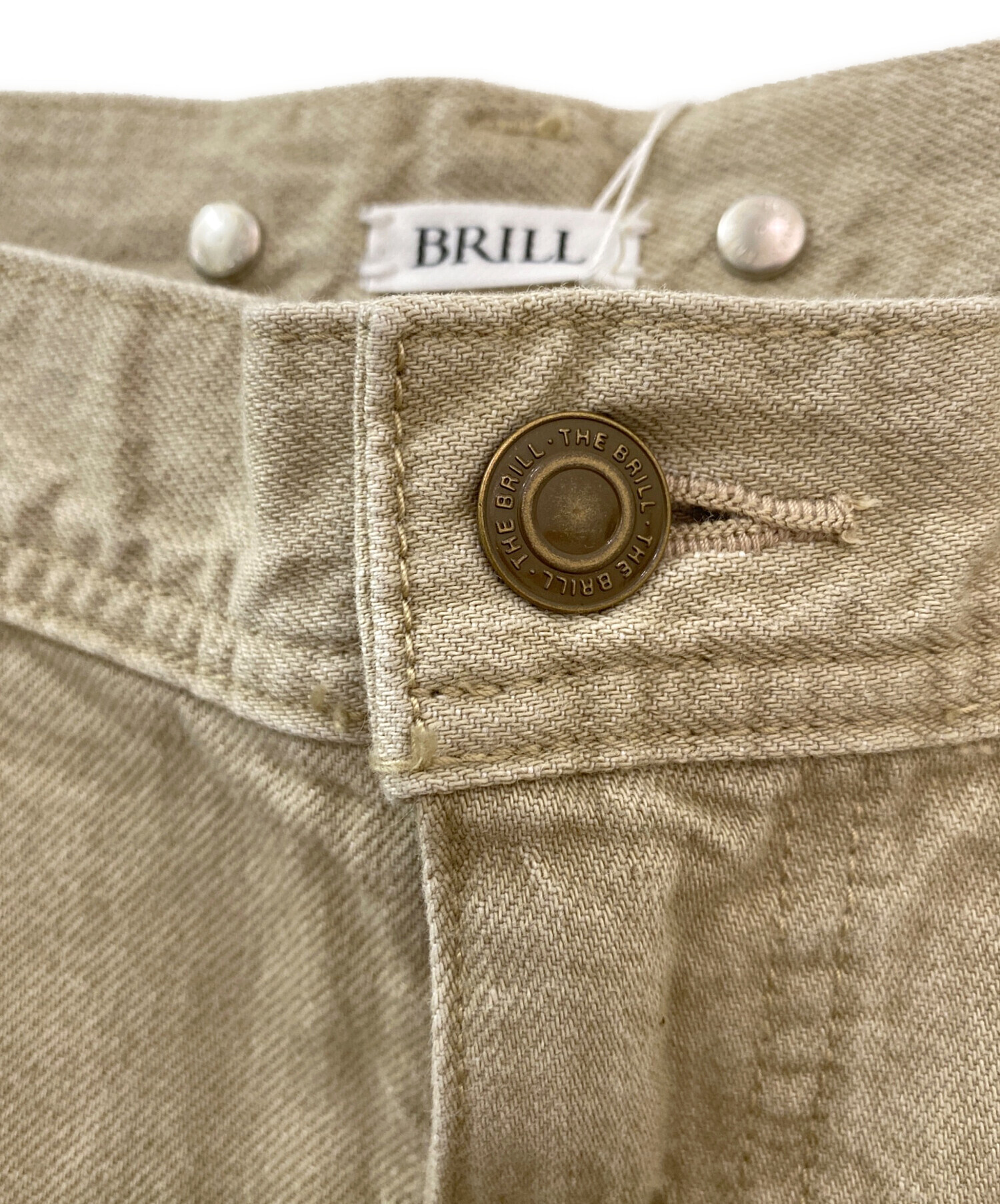 中古・古着通販】BRILL (ブリル) デニムペインターパンツ ベージュ