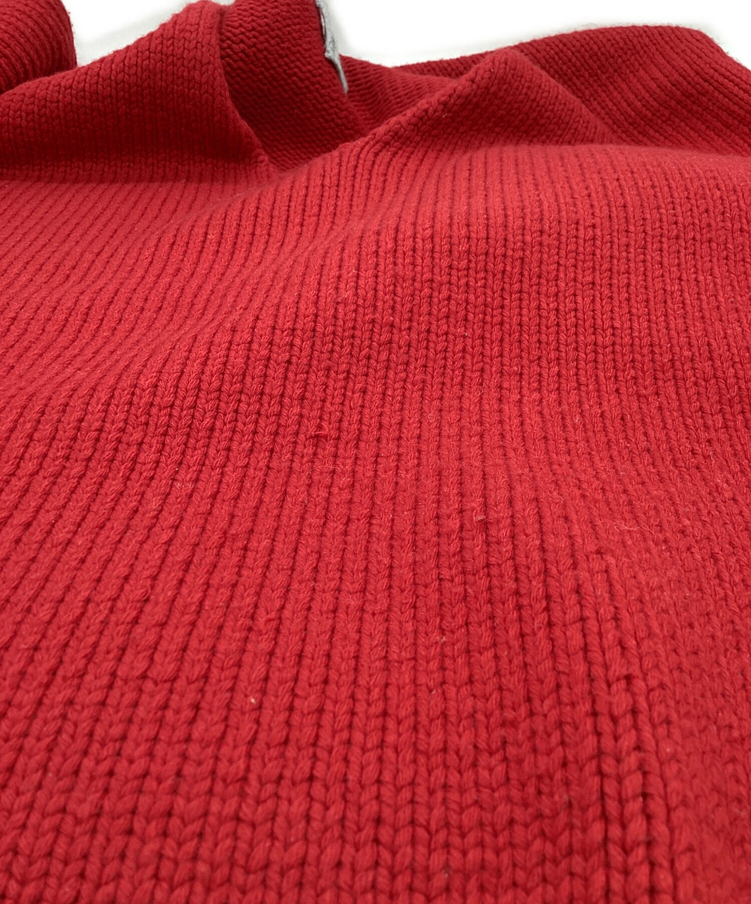 中古・古着通販】SUNSEA (サンシー) V NECK SWEATER / 17A52 レッド 