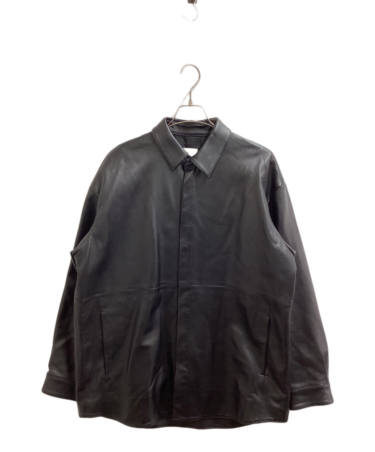 中古・古着通販】stein (シュタイン) OVERSIZED LEATHER SHIRT JACKET